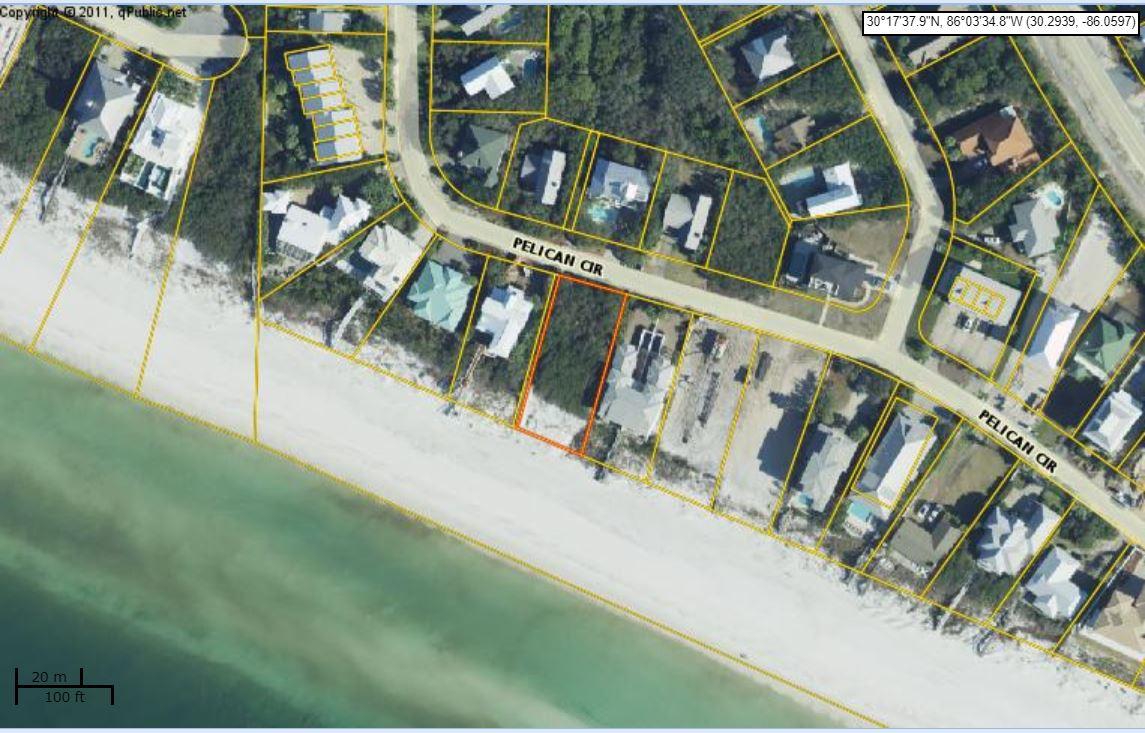 75 feet on the water!!! Amazing parcel located directly on the beach, in a beautiful gated subdivision. Plenty of space to build your own dream home. Stunning unrestricted views of the Gulf of Mexico. Just steps away from Camp Creek Lake, conveniently located close to Rosemary, Alys, Seagrove Beach and more.