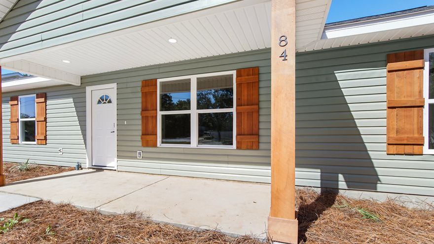 SELLER OFFERING $5,000 TOWARDS BUYER'S CLOSING COSTS!Construction is complete on this beautifully crafted, brand-new 3BR/2BA home, built with top-quality construction and modern design. The open-concept layout features vaulted ceilings, LVP flooring in main areas, white shaker cabinets, quartz countertops, and stainless-steel appliances - including the refrigerator! Enjoy relaxing or entertaining on the back patio, overlooking a spacious yard.Ideally situated in DeFuniak Springs, this home offers an easy commute to South Walton, Crestview, Eglin AFB, and Hurlburt Field, with schools and parks just minutes away. Don't miss this move-in ready new build -- call today before it's gone!