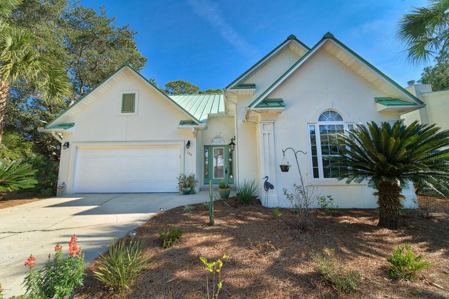 WOW! South of 30A and in the sought after community of 'Lakewood at Seagrove Beach'! This location is awesome! The best for water, fun, easy beach access-only a few blocks to beach & right across the street from Eastern Lake. This small, cozy beach community is open to short term rentals. The desirable location lends itself to the charming, 30A Beach lifestyle. This impeccably cared for home has many wonderful qualities as well, such as an open floor plan, split bedrooms, living area accented with fireplace, the kitchen is oversized and has new appliances, granite counters & extra cabinets and storage. The screen porch faces the beautifully landscaped yard. The large garage comes complete with a GOLF CART(licensed & street legal) perfect for the beach outings. This truly is a special home!