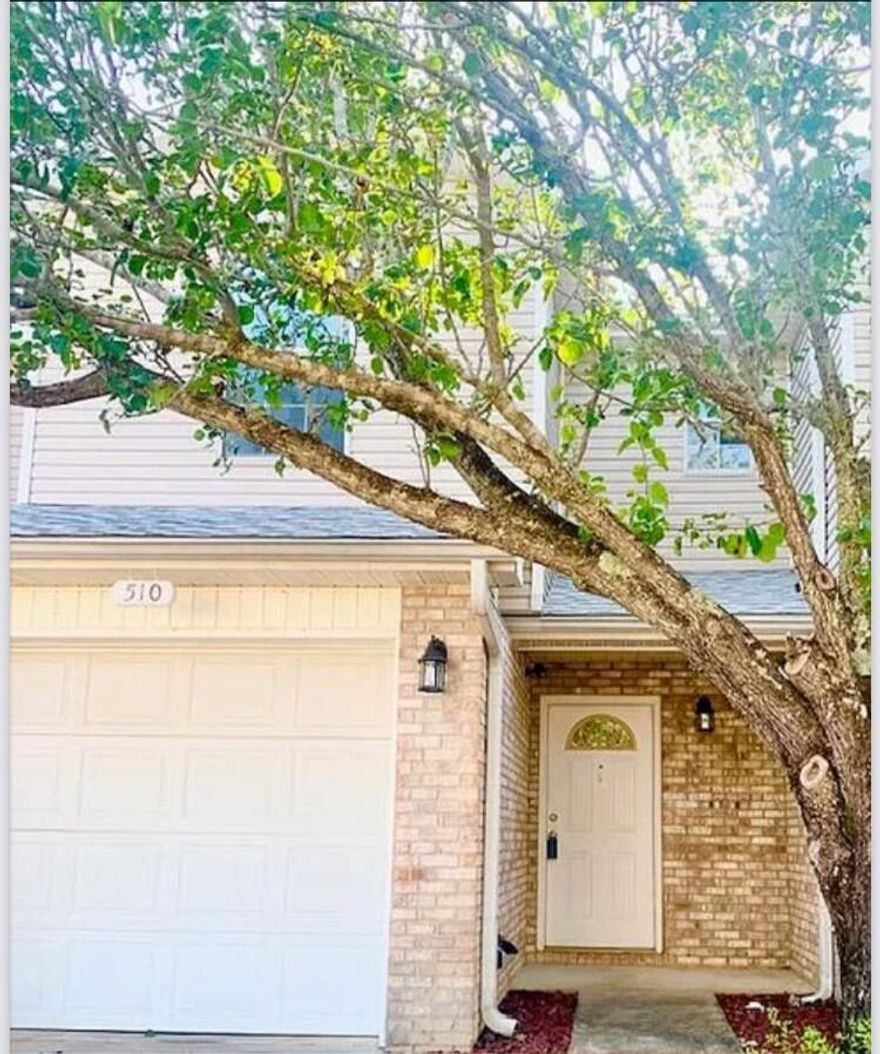 BACK ON MARKET; Buyer financing fell through 1 day prior to closing. Motivated to sell quickly! Will share home inspection with accepted offer. Clear WDO report.

Step inside this move-in ready townhome with a BRAND NEW ROOF and 1 year home warranty. This 2 bedroom, 2.5 bathroom unit is perfect for a small family, roommates or investors.  You will find the kitchen and living room on the main floor with a breakfast bar, half bath and private shaded patio. The second floor hosts 2 primary suites with private baths.  The single car garage with automatic opener also furnishes washer & dryer hook-ups for on-site convenience. 

HVAC 2012
water heater 2019
roof 2023