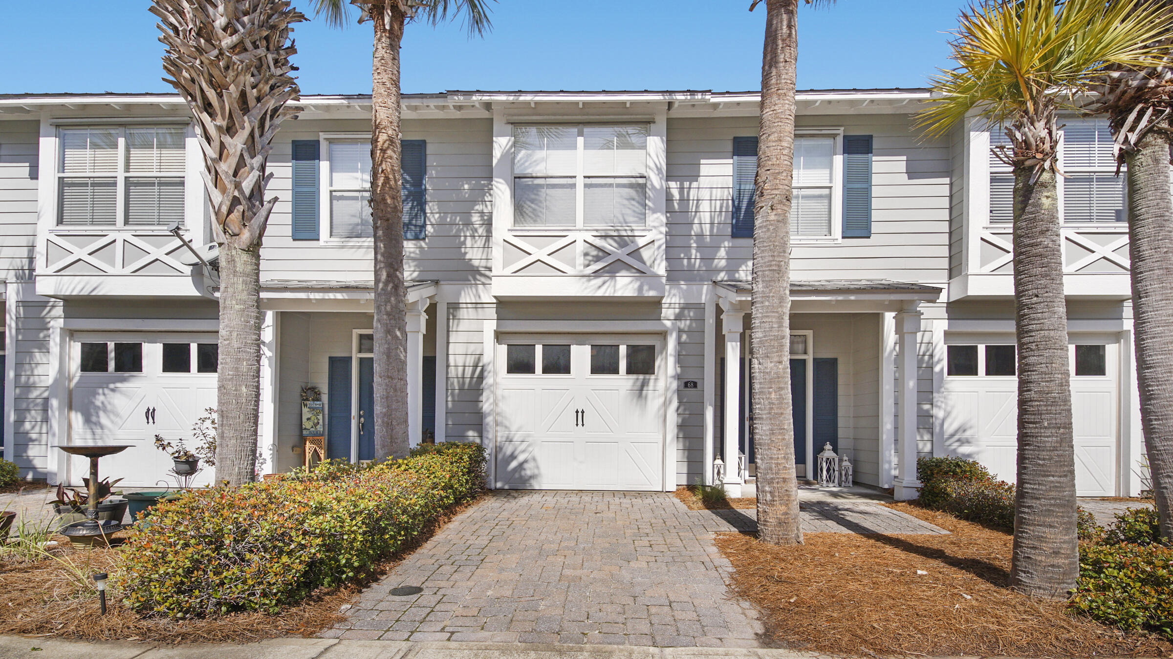 Welcome home! Nestled in a peaceful, well-maintained neighborhood near the bay and the famous white sands and sparkling waters of the Emerald Coast, this 3 bed/ 2.5 bath townhome greets you with 9' ceilings, a welcoming foyer, crown molding and bullnose corners. Enjoy an open, flexible living room/dining room combo with convenient half bath. Steps away, walk into the roomy kitchen equipped with stainless steel appliances, sleek granite countertops, breakfast bar and pantry. Upstairs you'll find the master suite boasting a trey ceiling, a spacious walk-in closet and en-suite bathroom with a double vanity that provides ample counter and cabinet space. Down the hall, you'll find the laundry room, two additional guest bedrooms and a full guest bathroom. Prepare to enjoy the outdoors undern