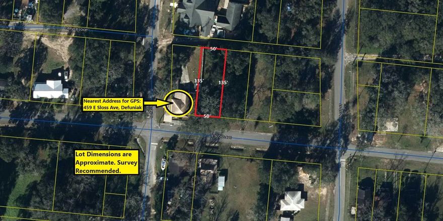 Rare vacant lot in Defuniak Springs city limits. Public water and sewer available (tap fee would need to be paid).
