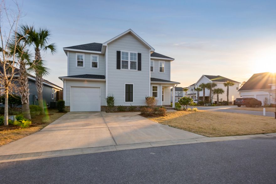 Most popular floor plan on corner lot in Church Street Village.  The kitchen has an extended island with additional storage beneath the bar, quartz countertops, wood quiet-close cabinetry, & stainless steel appliances