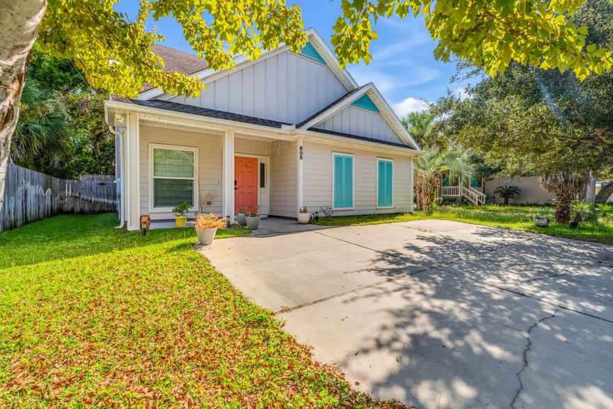 Remarkable 4-bedroom, 2.5-bathroom Florida cottage in Destin features a recently updated kitchen with modern cabinetry, stainless steel appliances, and granite countertops, along with new luxury vinyl plank flooring and fresh interior paint. The well-maintained home includes a fully fenced backyard for privacy and outdoor use, with a level lot and manicured lawn. Located in a residential neighborhood with access to beaches and local shopping and entertainment, this home is move-in ready! Appointment required for showing, but easy to show with a few hours notice.