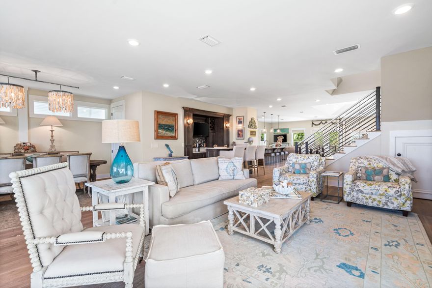 Lowest price per SQ FT of Gulf Front Homes on 30a! Magnificent Gulf & Beach views from this family compound located in  gated  Seclusion Dunes!  Nestled on an oversized lot, 260 ft deep, bordered by Deer Lake State Park, you will have the privacy you can't find in other Gulf Front properties, The 4,663 sq ft home & guest quarters have been totally renovated including the heated pool w/waterfalls, hot tub, glass rock firepit, decking, outdoor kitchen, new HVAC units, kitchen, baths, flooring, furnishings and lighting! The highly curated interior appointed by professional designer presents a lush, yet comfortable  atmosphere for entertaining or relaxing while reveling in the harmonious emerald water views. The new landscaping & grassy area on the gulf side is perfect for the kids & pets!