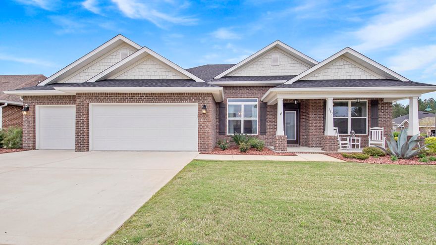 This fabulous 4 bedroom home on a corner lot has been immaculately cared for.  It offers an abundance of space and storage, including a split floorplan and a 3 car garage. Upgraded features include a whole house Generac 22kw natural gas generator with an automatic transfer switch for seamless power backup, a whole house surge protector, new ultra low maintenance stone garden beds, and a smart Wifi enabled sprinkler system controller.  The kitchen offers beautiful granite countertops, large pantry, numerous cabinets, and a gas stove range. There is an expansive covered back patio overlooking the large fenced in back yard. This home is located in the growing community of Hammock Bay which includes amenities of the Bay Club, pools, playground, clubhouse, fitness center, and so much more.