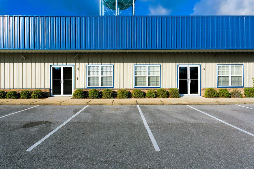 EXCEPTIONALLY WELL-MAINTAINED BUSINESS PLAZA RIGHT OFF BUSY PJ ADAMS ROAD. THIS UNIT IS ONE OF THE MOST DESIRABLE AT THE COMPLEX WITH A COMBINATION OF THE OFFICE (768 SQFT) AND WAREHOUSE (1432 SQFT) SPACE. IT CONSISTS OF A RECEPTION/WAITING AREA, ONE LARGE OFFICE, A LARGE CONFERENCE ROOM, ONE BATHROOM, AND THE REST IS THE WAREHOUSE SPACE WITH A ROLL UP DOOR.