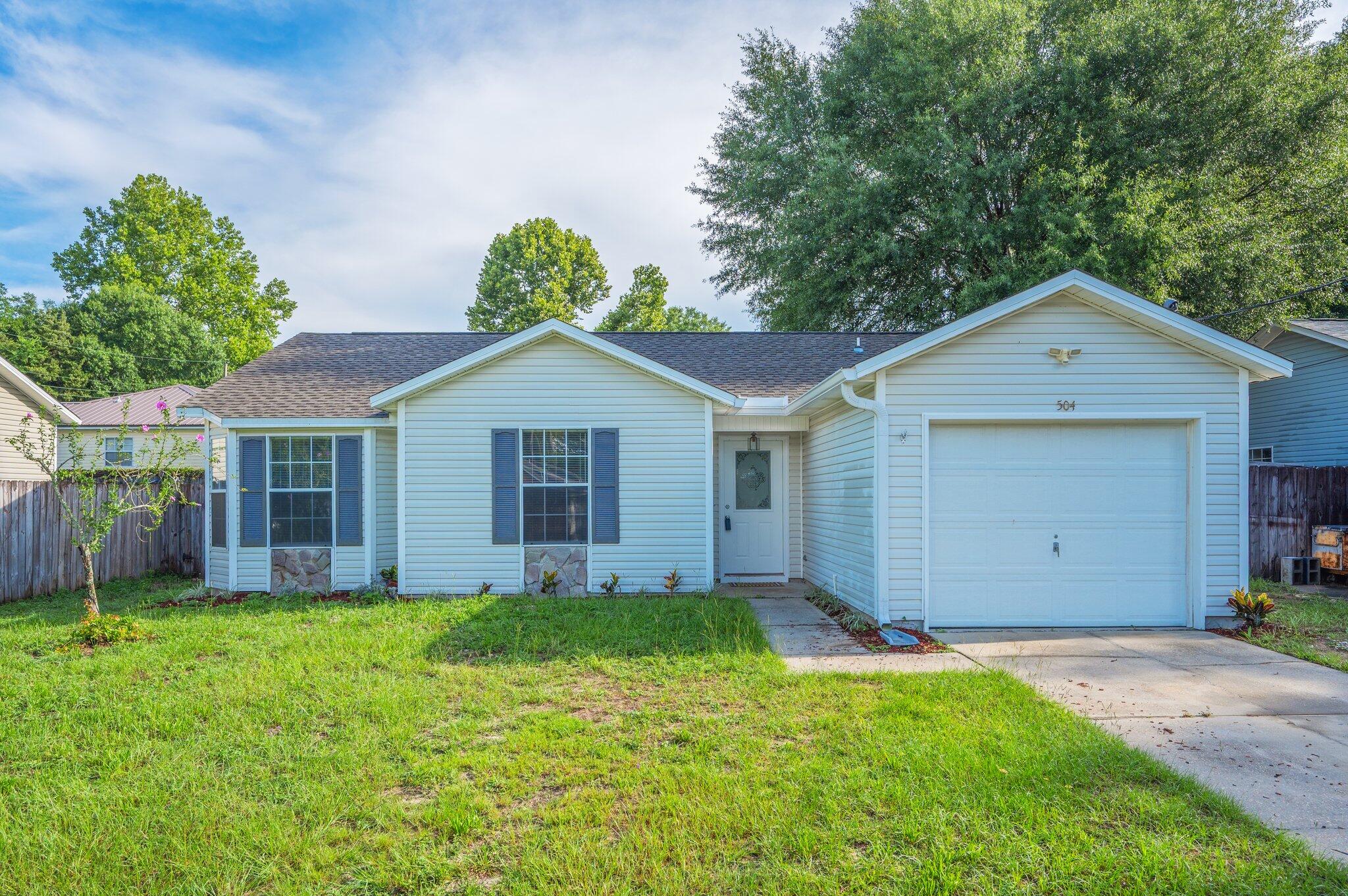Wow wow wow! The search is over! This beautiful remodeled home is move in ready! New roof in 2022, New HVAC 2025, New Water heater 2025! As you walk in you will notice the freshly painted walls and ceilings with beautiful new LVP flooring throughout the whole home! The beautiful new light fixtures add a touch of class! Let's not forget the amazing kitchen! It features quartz countertops with a large deep sink and NEW stainless steel appliances! The bedrooms offer a generous size! The master bathroom features a tile shower that adds to the total charm of this home!Conveniently located in the central/south part of Crestview! It offers quick access to shopping, restaurants and the hospital. This home is also positioned nicely for an easy commute to Eglin and SF group! Do not miss out!!