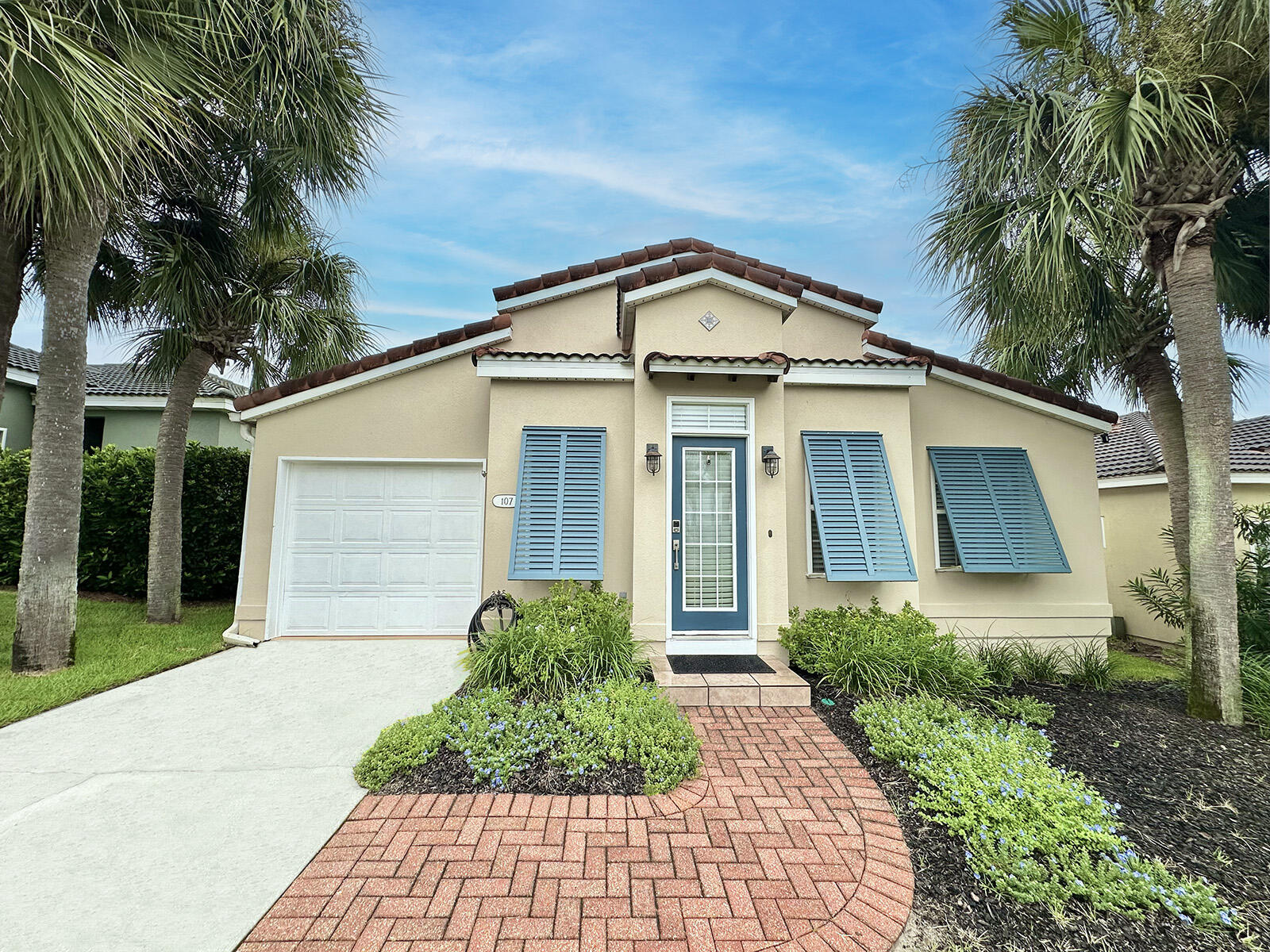 Welcome to 107 Tuscany Drive, a beautifully maintained home in the gated Tuscany community of Destin, offering style, comfort, and peace of mind. Residents enjoy a sparkling community pool and the security of no short-term rentals allowed. Over the past decade, this property has been thoughtfully updated, including a fully refreshed kitchen with upgraded countertops, new sink, garbage disposal, faucet, stove, refrigerator, microwave, and dishwasher. Bathrooms have been enhanced with new faucets, toilets replaced within the last five years and a new shower in the primary bathroom. Additional improvements include new shutters, exterior paint, a Racchio remote-controlled sprinkler system, a new hot water heater, and a fenced backyard perfect for outdoor living. A recent 4-Point Inspection is available, along with transferrable termite protection-(Southland Termite coverage was from 2015-2024) Bryan's Termite Sentricon with one year prepaid service for 2025, plus ongoing pest control and lawn/shrub treatments. This well-cared-for home offers both curb appeal and worry-free ownership in a prime location near shopping, dining, and the beach.