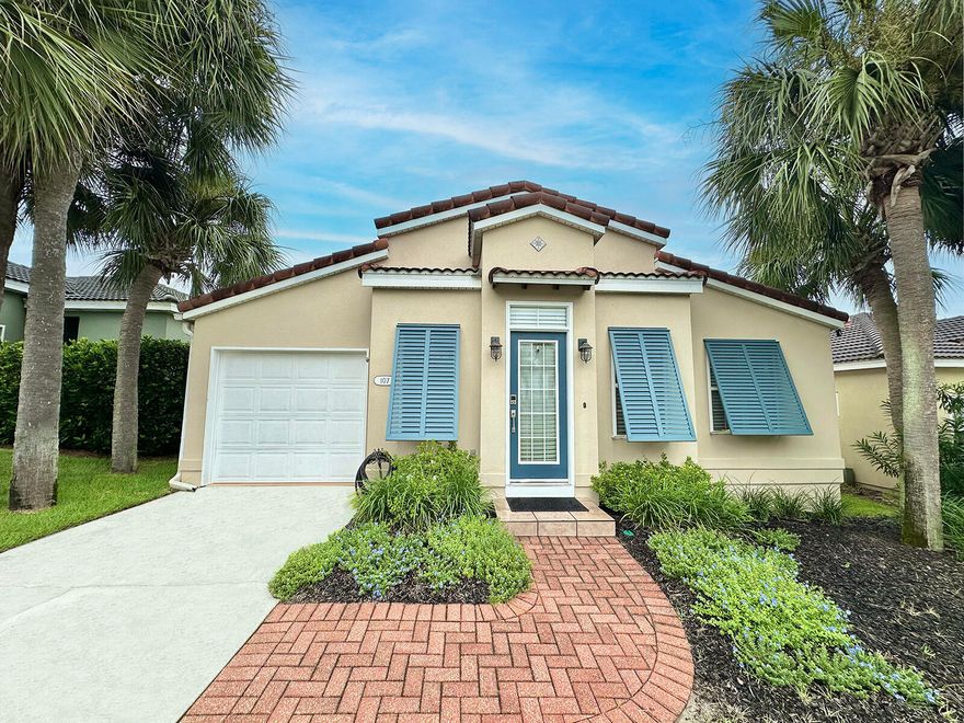 Welcome to 107 Tuscany Drive, a beautifully maintained home in the gated Tuscany community of Destin, offering style, comfort, and peace of mind. Residents enjoy a sparkling community pool and the security of no short-term rentals allowed. Over the past decade, this property has been thoughtfully updated, including a fully refreshed kitchen with upgraded countertops, new sink, garbage disposal, faucet, stove, refrigerator, microwave, and dishwasher. Bathrooms have been enhanced with new faucets, toilets replaced within the last five years and a new shower in the primary bathroom. Additional improvements include new shutters, exterior paint, a Racchio remote-controlled sprinkler system, a new hot water heater, and a fenced backyard perfect for outdoor living. A recent 4-Point Inspection is available, along with transferrable termite protection-(Southland Termite coverage was from 2015-2024)  Bryan's Termite Sentricon with one year prepaid service for 2025, plus ongoing pest control and lawn/shrub treatments. This well-cared-for home offers both curb appeal and worry-free ownership in a prime location near shopping, dining, and the beach.