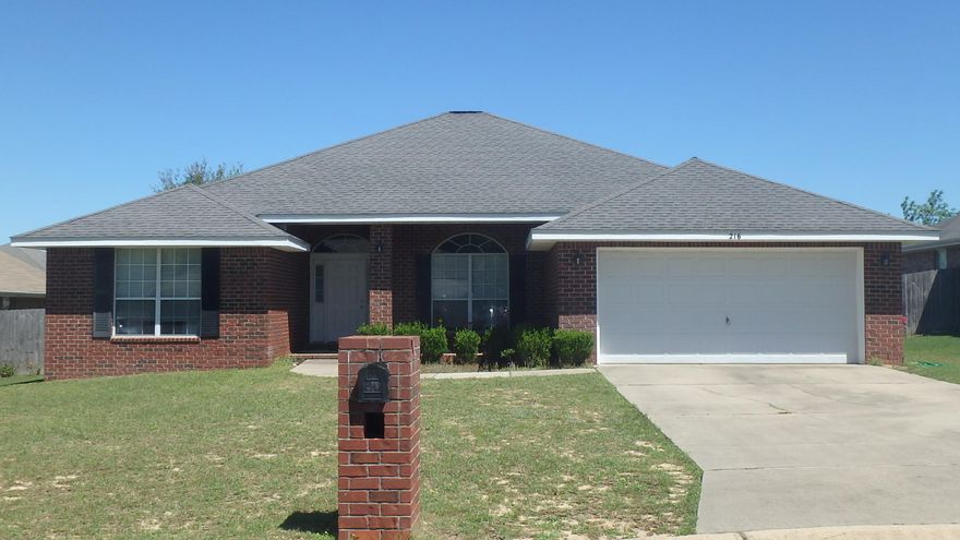 Great South Crestview Location!! This all brick home is conveniently located in South Crestview. It is walking distance to elementary & middle schools and is close to shopping, hospitals, I-10, just minutes to military bases & beautiful white sand beaches. If offers 2278 sf, 4 bedrooms, 2 full bathrooms both with double vanities. Master bathroom has a soaking tub, separate shower & huge walk-in closet. Ceiling fans in all bedrooms & living room. The kitchen is equipped with tons of storage space, pantry, breakfast bar, black appliances include, range, dishwasher & refrigerator. The home also has a dining room for the larger get togethers. Fully fenced backyard with patio. Pull down stairs to attic for extra storage. You won't want to miss this great opportunity to own this home.