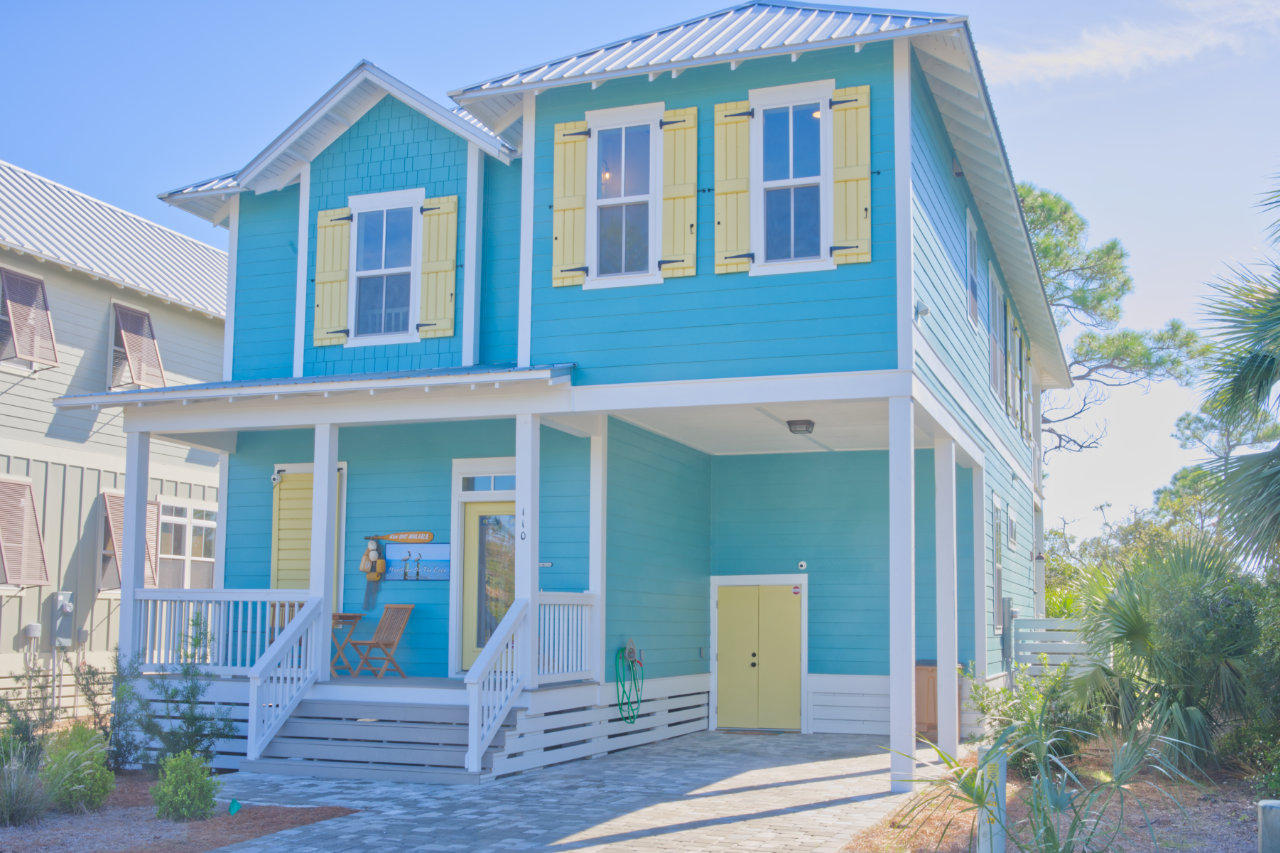 Truly a turn-key established vacation rental beach home, complete with 2 seasons on the books, existing rentals, trademarked name ('Maritime On The Cape'), and a fully functioning website. Newly built in 2018, this Gulf-view Cape San Blas home comes complete with high-end furnishings and everything ready for you to just step right in and take over a fully functioning business. The location is to die for, being in the highly coveted Jubilation gated community, where exacting standards are the norm and are well reflected in this 4br/3.5ba property with 2 master bedrooms. Enjoy this modern home's design where the kitchen, living area, and main master are on the top floor allowing relaxing views of the Gulf.