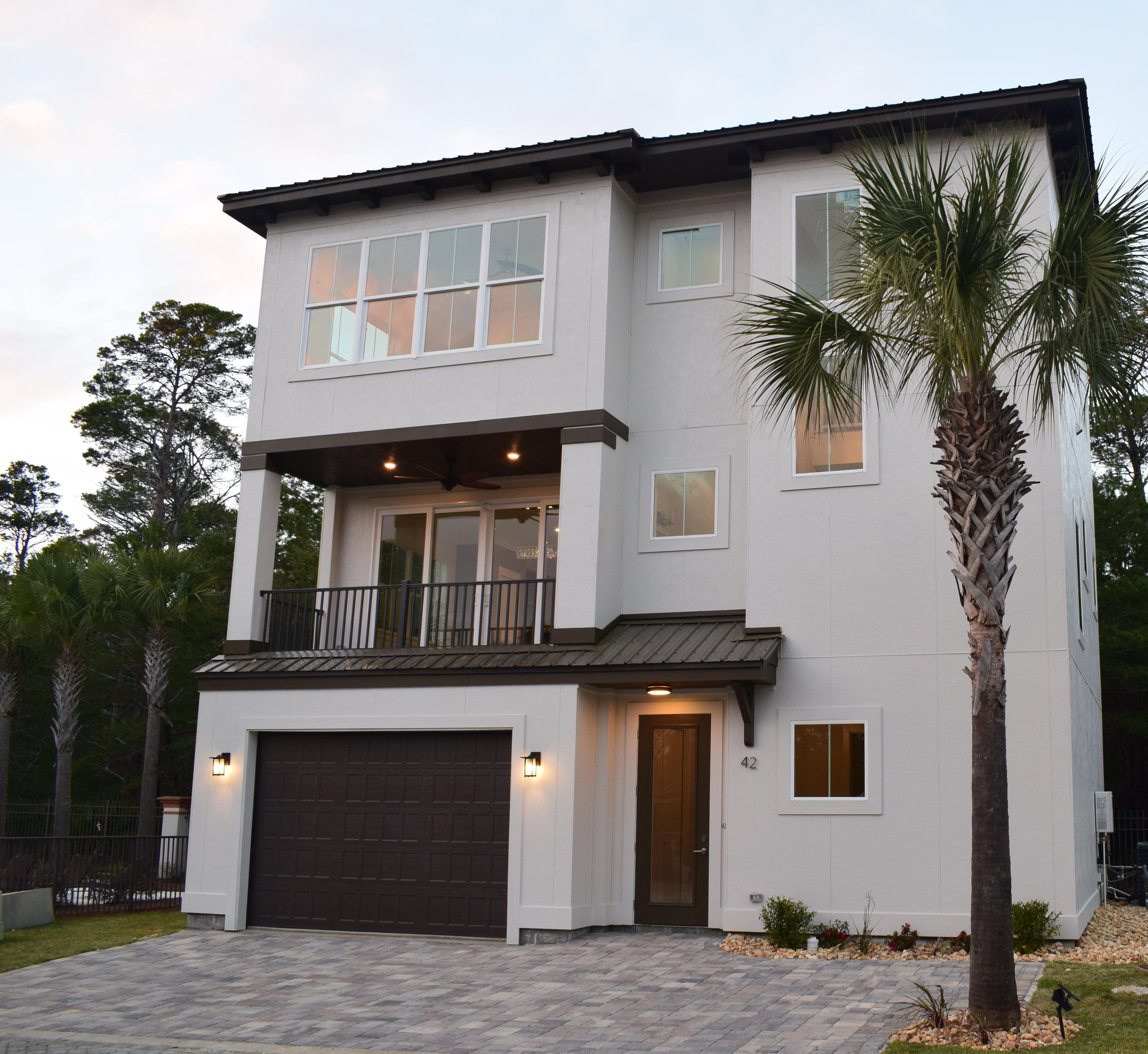 Nestled in the Mediterranean-inspired Starview Terrace, this newly completed home combines the best elements of coastal and contemporary design. Upon entry, the dramatic 30-foot foyer sets the tone throughout the rest of the well-appointed interiors. The second floor living area blends the coastal and contemporary elements in one large room. Entertain with friends and family at the large kitchen island with waterfall granite countertops and stainless steel gas range with Rinnai water heater. This 4 bedroom and 3.5 bath home features 10' ceilings flooding every room with natural light while wraparound windows create a sunbathed master bedroom with perfect sunset views.