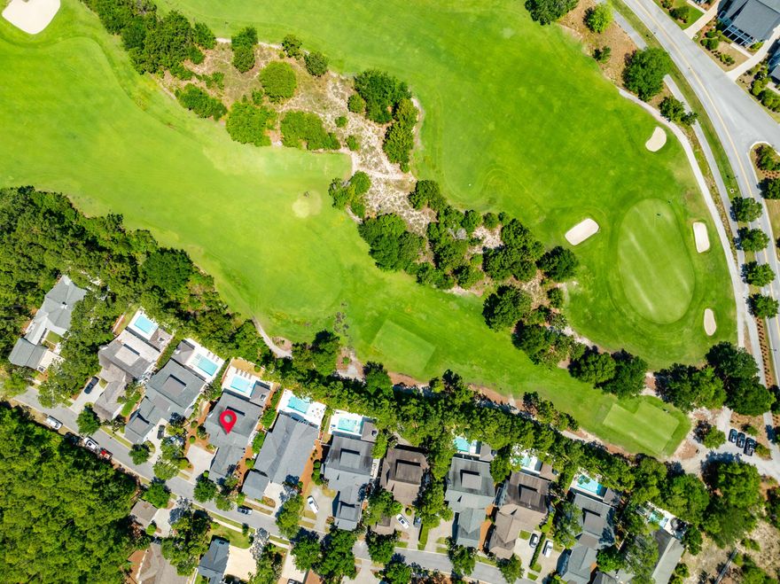 Price Improvement! Perfectly situated on the lush greens of the Origins Golf Course, this 4BR/4.5BA home with private pool and spa boasts elegance at every turn. Step inside and one is greeted by soaring ceiling heights that elevate the spaciousness of each room while beautiful hardwoods underfoot add a touch of timeless charm. At the heart of the open living and dining areas, the gourmet kitchen provides a welcoming space for meal prep with ample custom cabinetry, commercial grade appliances, and a large island with quartz countertops. Entertain with ease in the expansive living areas including a bunkroom perfect for accommodating guests or creating a cozy retreat for the little ones. The serene first level primary suite features an oversized walk-in closet and luxurious ensuite bath. Three spacious guest rooms, the bunk room, and a flex space are all located on the second level. Outside, a private oasis awaits complete with a refreshing pool and spa area where you can soak up the sun or take a refreshing dip. A large covered porch with summer kitchen and the fabulous cabana with fireplace sets the stage for unforgettable gatherings. With an attached 2-car garage plus storage room there is ample room for all your recreational gear, this home truly is the complete package.
Offering a lifestyle of both modern convenience and appreciation of the natural environment, the 1,400-acre Watersound Origins community is located near all the highlights of South Walton including beaches, shopping, and dining. Amenities include the Village Commons with resort style swimming pool, fitness center, and sports courts, plus parks, walking trails, and access to Lake Powell via a dedicated community dock. Origins Golf Club is a six-hole regulation short course located within the community that also plays as a nine-hole executive course or a 10-hole, par-3 layout.
