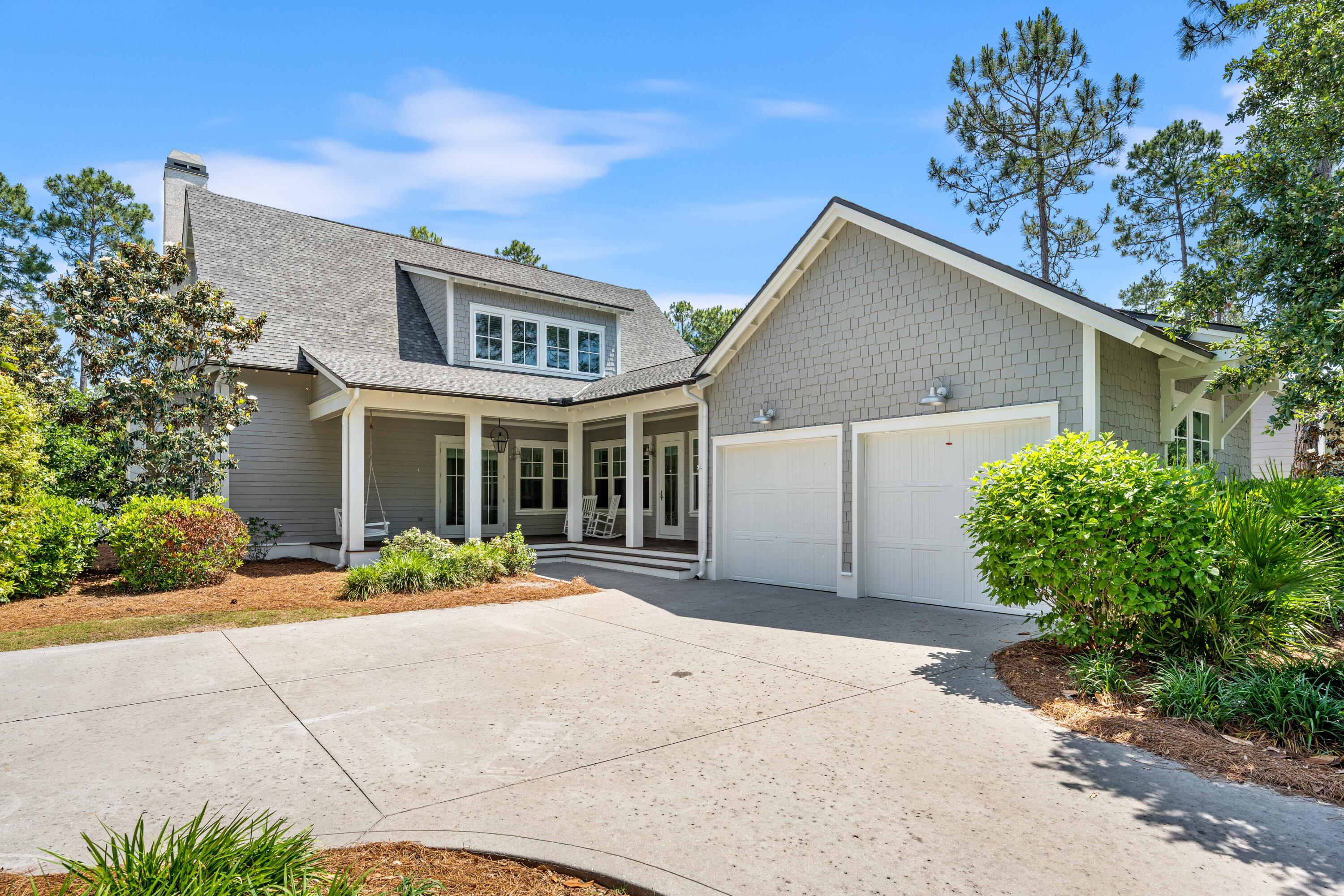 Perfectly situated on the lush greens of the Origins Golf Course, this 4BR/4.5BA home with private pool and spa boasts elegance at every turn. Step inside and one is greeted by soaring ceiling heights that elevate the spaciousness of each room while beautiful hardwoods underfoot add a touch of timeless charm. At the heart of the open living and dining areas, the gourmet kitchen provides a welcoming space for meal prep with ample custom cabinetry, commercial grade appliances, and a large island with quartz countertops. Entertain with ease in the expansive living areas including a bunkroom perfect for accommodating guests or creating a cozy retreat for the little ones. The serene first level primary suite features an oversized walk-in closet and luxurious ensuite bath. Three spacious guest rooms, the bunk room, and a flex space are all located on the second level. Outside, a private oasis awaits complete with a refreshing pool and spa area where you can soak up the sun or take a refreshing dip. A large covered porch with summer kitchen and the fabulous cabana with fireplace sets the stage for unforgettable gatherings. With an attached 2-car garage plus storage room there is ample room for all your recreational gear, this home truly is the complete package.
Offering a lifestyle of both modern convenience and appreciation of the natural environment, the 1,400-acre Watersound Origins community is located near all the highlights of South Walton including beaches, shopping, and dining. Amenities include the Village Commons with resort style swimming pool, fitness center, and sports courts, plus parks, walking trails, and access to Lake Powell via a dedicated community dock. Origins Golf Club is a six-hole regulation short course located within the community that also plays as a nine-hole executive course or a 10-hole, par-3 layout.