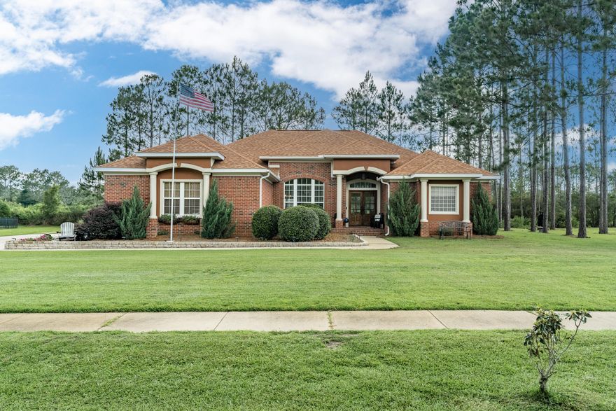 Well maintained Turner Heritage built home within the golf course community of Windswept Estates with abundant amenities!  Situated on a cul-de-sac .59 acre lot with pond out your front door and the 13th fairway out the backdoor! Approximately 2,500 sq. ft. floor plan offers abundance of space featuring split master bedroom and large master bath with dressing area , 3 additional bedrooms, 2 additional baths with one being a jack and jill,  separate dining room, 2 living areas, large open kitchen with granite counter tops and newer appliances.  There is also a 260 sq. ft. screened porch with Trex deck out the back to enjoy your serene fenced in backyard and side yard with park like setting.  New roof and newer HVAC system (8 year parts and labor transferrable warranty).  Schedule today!!