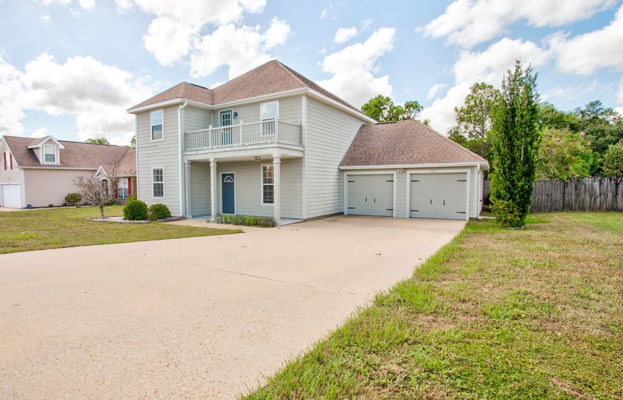 Well maintained 3 bedroom, 2.5 bath home south of I-10!! This convenient location makes for an easy commute to multiple military bases in the area. As you step into this home you have the den/office and dining rooms flanking the foyer. As you move through the foyer you will reach the renovated eat-in kitchen with island, breakfast bar, and full pantry. The main level also boasts a beautiful Florida room, and a convenient half bathroom. Upstairs features 3 bedrooms, 2 full bathrooms, and the laundry room. The spacious master bedroom has tray ceilings while the master bath has a dual vanity, soaker tub, standalone shower, and walk in closet. The backyard is sizeable, flat, and perfect for entertaining. Schedule your showing today.