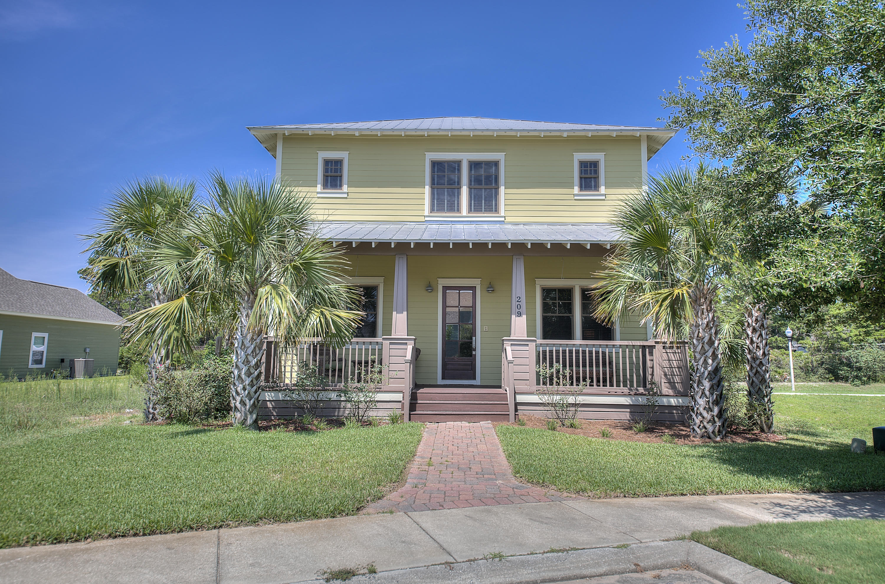 Beautiful, well-kept home in amenity filled Turtle Cove on Panama City Beach's West End. 2,558 sq ft with 3 BR's and 3.5 Baths. This home is move-in ready and immaculate, what you see is what you get because it is being sold furnished. Features include hardwood floors, high ceilings, bull-nosed corners, built in surround sound system... everything you ask for & more! Large living room, office, chef's kitchen with double islands and granite counter tops, half bath, laundry room & garage complete first floor. The bedrooms upstairs all have private baths and trey ceilings. The master bath is luxurious with a large jetted tub & separate shower. Outside, there is a 900 sq ft patio for entertaining, relaxing and cook outs. The exterior was painted about 18 months ago. Don't let this one slip by!
