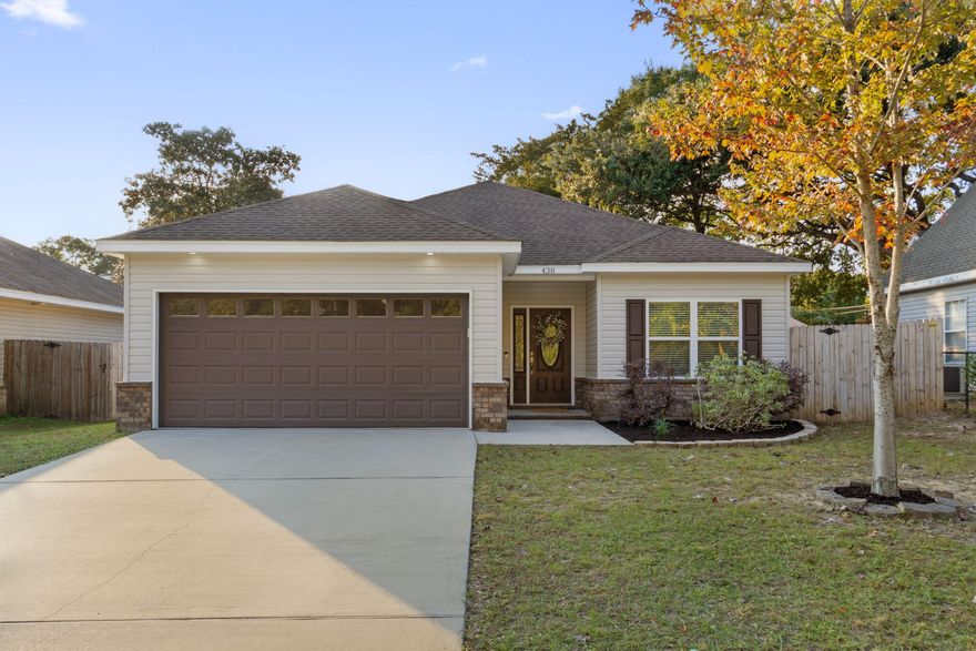 Welcome to this well-kept 3 bedroom, 2 bath home in central Crestview. Built in 2016 and offering 1,562 sq ft, this property has a comfortable layout with an open living area, a spacious kitchen, and a split bedroom floor plan.The solar panels will be paid off at closing and currently cover the electric bill, giving the next owner a real monthly savings benefit without the loan.The yard is low-maintenance and easy to care for, giving you more time to enjoy your space. The home also includes a like-new washer and dryer for added convenience.Located just 2 miles from Publix and 1 mile from Twin Hills Park, you'll have quick access to groceries, recreation, and daily needs.A solid, well-maintained home in a convenient spot--easy to show and ready for its next owner!