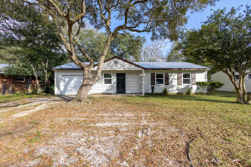 Come see this beautiful 3 bedroom / 1 bath in FWB! This home is conveniently located to the military bases, beach, shopping and restaurants. Laminate flooring all through out the home- no carpet, stainless steel appliances and a large fenced in backyard. 5-8 year METAL ROOF, 8 yr HVAC, 8 year Water Heater. Plenty of space for a starter home or investment property!