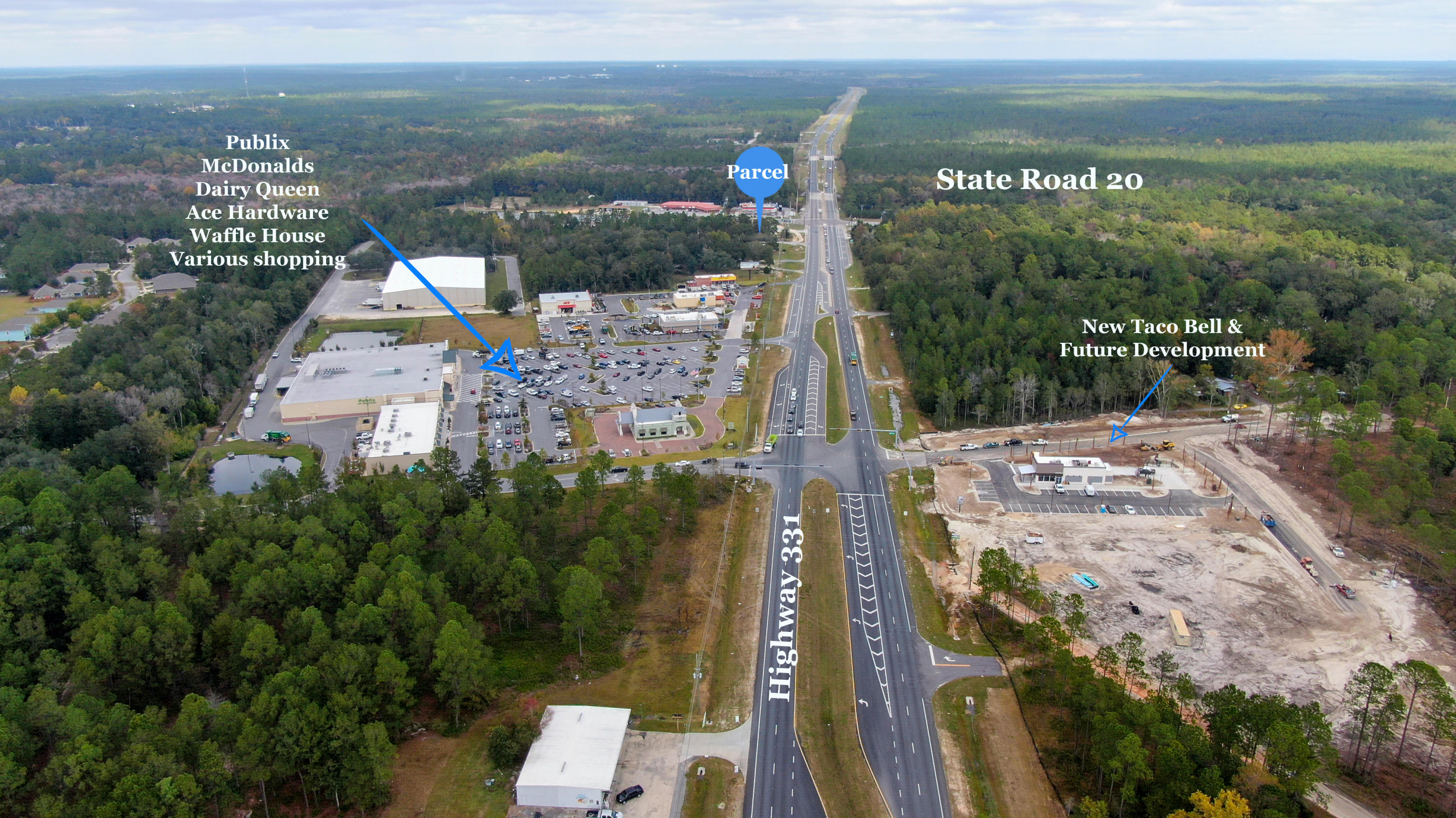 PRIME LOCATION for Sale right in the heart of Freeport; near Publix, Taco Bell, Waffle House, McDonald's, and Dairy Queen. Build your business now in this growing area. This won't last long. By request, a prospective site plan for a 5,000 sq ft restaurant has been done by Emerald Coast Associates, Inc. that meet city of Freeport code requirements. Call for more details.