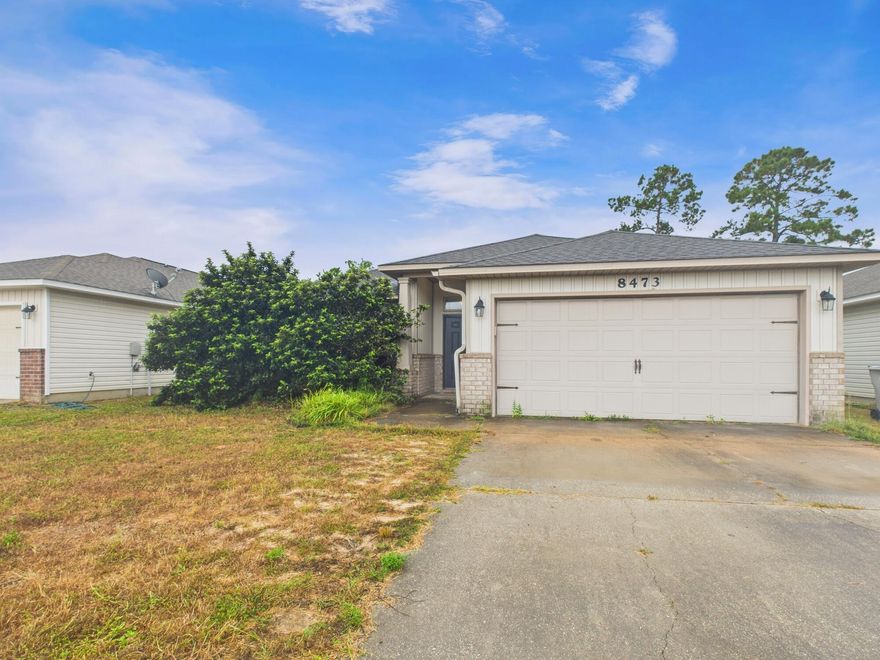 This inviting 3-bedroom, 2-bath home offers 1,473 square feet of comfortable living space with an open floor concept and a great layout. While the home will need some cosmetic updates like new carpet and paint, it provides a wonderful opportunity to personalize the space to your taste. The property also includes a garage for added convenience.  Home is being sold AS-IS but dont let that bother you as home is only 10 years old.