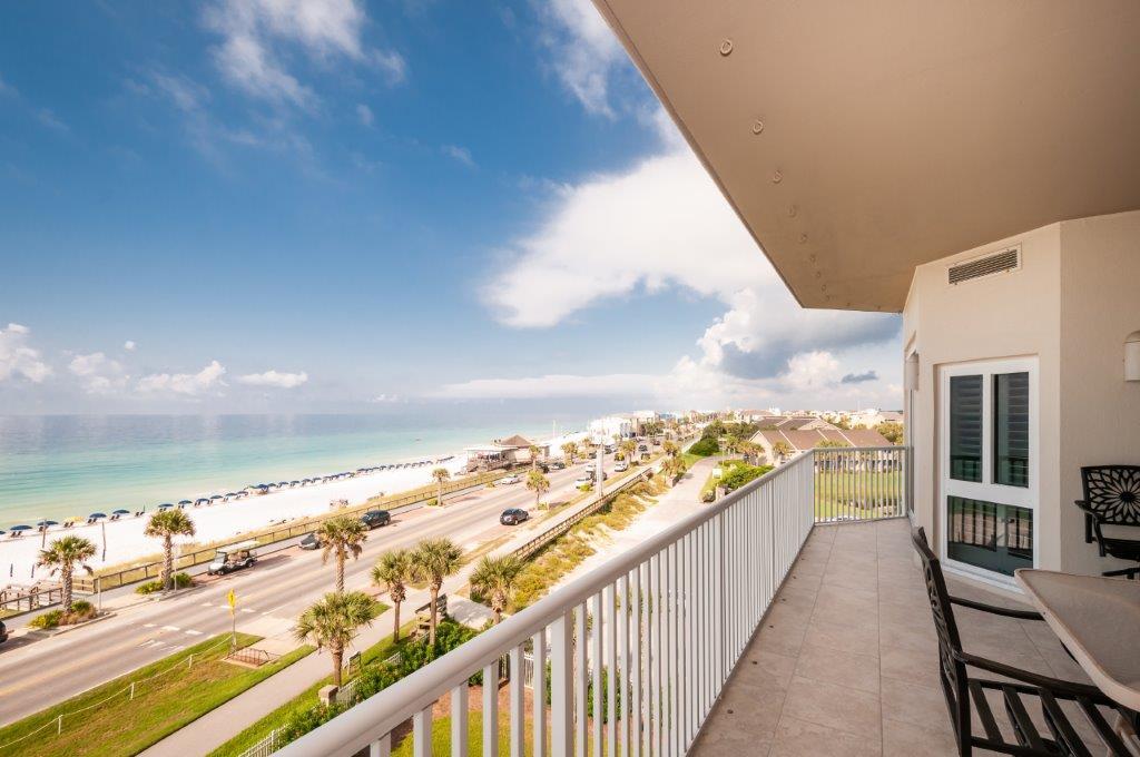 End units with these great views are in demand at The Empress - better hurry! This updated dream unit has fabulous views of the Gulf of Mexico as well as views of the beautiful Stewart lake to the north.Enjoy the outdoor gulf breezes from the spacious balconies, too!Unit 501 comes furnished and freshly painted, new carpeting in bedrooms and closets - and newly tiled floors in the main living area with expensive sound barrier underlay. This unit has NEVER been rented and shows exquisitely with 10 ft ceilings, granite countertops throughout and boasts of a floor-to-ceiling granite gas fireplace! The Empress offers a spacious floor plan that is exceptional and very popular with buyers. This unit lives very large for owners and their guests with captivating views from most rooms. 2 Amazing Sitting rooms afford spacious living with full-on direct views of the Gulf and views of the lake. 3 bedrooms and 3 baths located on separate corners of the unit provide privacy. Unit comes with a coveted inside automobile parking space and also provides a lobby storage room. Seller just recently, 1/2019, installed 2 new Trane HVAC systems - when only the best will do! Two new hot water heaters also recently installed, all bathrooms have new commodes that are ADA Compliant chair height, PLUS, Gulf and Lakeside balconies have hurricane curtains. Relaxing pool and gym access to owners and their guests is conveniently located on property. Don't delay! Buyer to verify all important data.