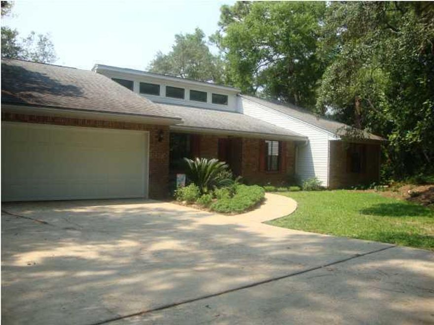 This large home located on a quiet culdesac in Rocky Bayou features a formal living room, dining room, eat in kitchen with a bay window, family room with custom built in poplar shelving, and a wood burning stove. The 4 spacious bedrooms have wall to wall carpet and spacious closets in each. There are two full baths upstairs, and a half bath in the unfinished, 1584 sq. ft walk out basement which is perfect for storage or teenage game room. The back of the house faces a pond and wooded area which can be enjoyed from the spacious multilevel decks. all this plus 2 car garage, security system, and low yard maintenance. Small dogs only upon approval, no cats. Available June 30 for $1800/month. Anyone 18 or over wanting to live in the property must fill out an application and be on the lease