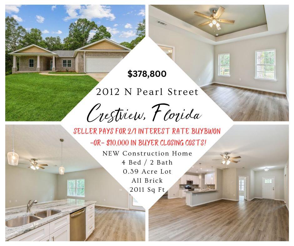 2022 build - 4 bedroom 2 bathroom all brick Craftsman home on a LARGE 0.39 acre lot. This home is an open concept - split floorplan design that buyers have come to expect. As you enter the home, the entry way leads to a huge living room with vaulted ceiling. Spacious kitchen with white shaker style cabinets with STUNNING granite counter tops, pantry, and stainless steel appliances. Master bedroom has tray ceiling. Master bath with double granite vanity, linen closet, tiled shower, and soaker tub with tile back splash. Home offers 3 additional large bedrooms with a private hallway and hall bath.