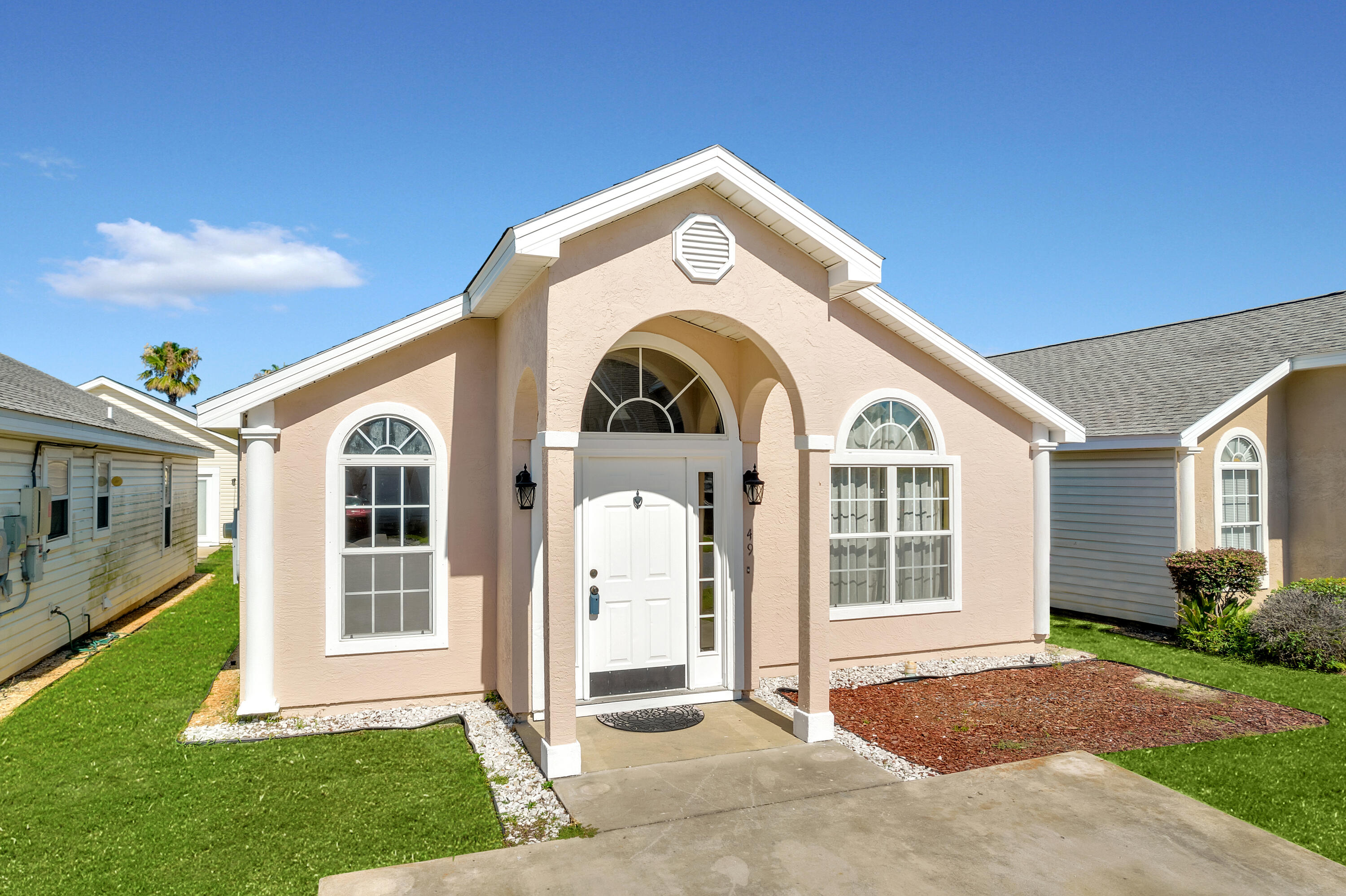 Discover 149 Seagrass Way, a delightful coastal retreat nestled in the desirable Palm Cove community of Panama City Beach. Whether you're looking for a savvy investment opportunity or a personal getaway, this property checks all the boxes with its prime location south of Highway 98 and close proximity to top attractions.This charming detached home offers three spacious bedrooms and two full baths, thoughtfully designed with everyday comfort in mind. The updated kitchen flows seamlessly into the main living area, creating a welcoming space for gatherings and everyday living. The primary suite offers added privacy, complete with an en suite bath and a generous walk-in closet.Enjoy tile flooring in the main areas for easy maintenance, cozy carpet in the bedrooms, and tiled baths---> that combine style and practicality. A separate laundry room adds convenience, and the layout is both efficient and inviting.
Palm Cove residents have access to two community pools, and the white sandy beaches are just minutes away. This neighborhood is ideally located near Shipwreck Island Waterpark, Rock'it Lanes, and a variety of dining and entertainment options, making it perfect for vacationers or long-term residents.
Additional features include community-maintained landscaping, security gates, trash pickup, and even scheduled home power washing.
Take advantage of this rare chance to own in one of the area's most convenient and well-maintained neighborhoods. Schedule your showing today and experience the laid-back lifestyle of Palm Cove!