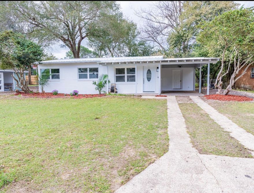 Tons of potential in this beautiful 3 bedroom, 1 bathroom ranch style home in Crestview area. Fully renovated and ready for new owners This concrete home come with a 2023 Metal Roof, Hvac system, new water heater, new electrical, new flooring, new bathroom, newer Kitchen cabinets and stainless steel appliances, newer windows and laminate flooring, Both electric and natural gas available. Spacious fenced Backyard. This is a great investment or primary home,great location. Make your private appointment to view this lovely home today. Buyer to verify all information.