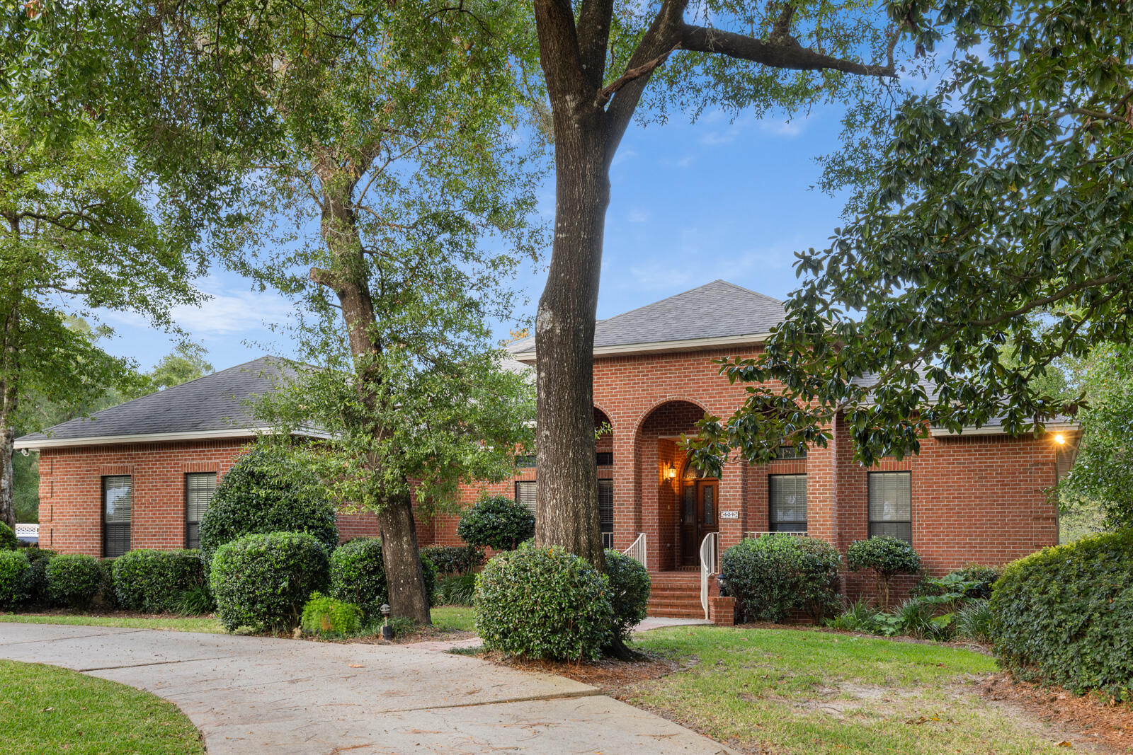 Great investment opportunity! If you've been searching for a waterfront home but a move-in ready one was out of your budget, this is your chance to renovate a beautiful property and turn it into your dream home! Lakefront Beauty with Endless Potential! Nestled in the peaceful Le Chateau at Rocky Bayou Country Club, this stunning lakefront home is a rare find. With timeless curb appeal and panoramic water views, this spacious residence offers an incredible opportunity to personalize and modernize your dream home. The main level features a functional open floor plan with soaring 10-foot ceilings, providing an airy and inviting atmosphere throughout. Multiple living spaces--including a formal living room, dining room, and cozy family room--offer flexibility for entertaining and everyday living