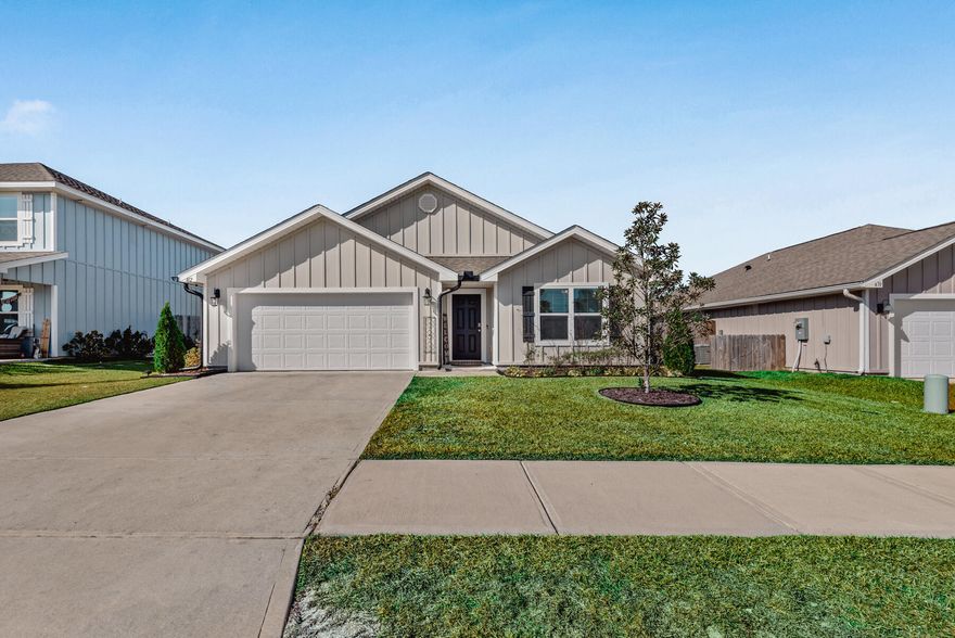 Better Than New in Crestview -- Model-Home Perfect + 3% VA Loan Assumption!Why wait on new construction when you can have a like-new 2021 home that's already upgraded, landscaped, and truly move-in ready? This 4-bedroom, 2-bath beauty looks straight out of a model home and includes a VA loan assumption at an incredible 3% interest rate for qualified buyers -- a game-changing opportunity in today's market!From the moment you arrive, you'll notice the difference: mature landscaping, full gutter system, and thoughtful exterior details set this home apart from the many options around Crestview. Inside, the upgrades continue. Enjoy plantation shutters throughout, enhanced trim work, and an upgraded primary-suite closet system designed for maximum storage and organization. The open-concept layout of this Cali floor-plan feels bright, fresh, and stylish  truly better than new.

This home also comes with peace of mind built in:
" ADT security system
" Go Pest termite bond + quarterly protection
" Current survey available
" Professional cleaning scheduled after move-out

All the premium touches are already in place  without the wait, without the construction dust, and without the extra costs!

If you're looking for a home that stands out in Crestview, where inventory is high but quality is rare, this is the one. Don't miss the chance to secure a showcase-ready property AND an unbeatable 3% interest rate. (buyer must have VA eligibility to assume property)