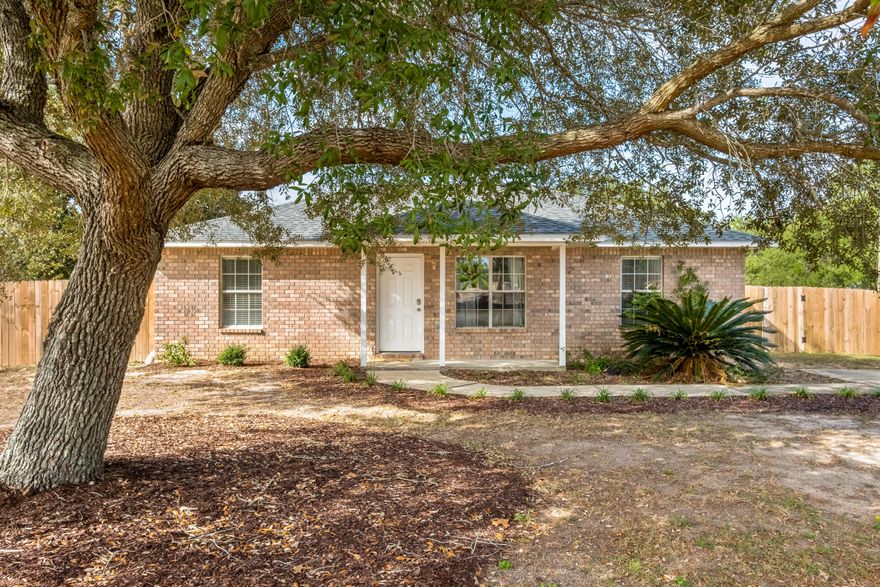Charming 3-bedroom, 2-bath brick cottage in the heart of Midway, located within the highly sought-after Gulf Breeze A-rated school district. This well-maintained home features a modern kitchen with stainless steel appliances, granite countertops, and a bright, open layout. Enjoy tile and LVP flooring throughout--absolutely no carpet! The fenced backyard offers privacy and space to relax or entertain.Additional perks include HVAC air filter delivery, pest control, and lawn mowing provided by the owner. Pets may be considered with owner approval, a non-refundable pet fee, and monthly pet rent. Renter's liability insurance is required. No SMOKING. Home is occupied until Aug 6 2025. This home offers comfort, convenience, and thoughtful extras in a great location.