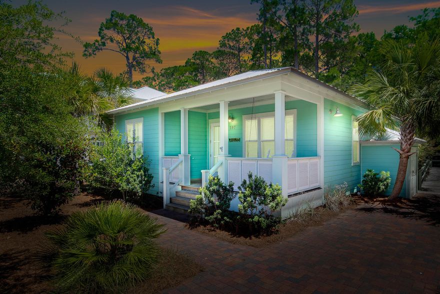 This idlyllic Seagrove beach cottage is poised for construction to begin in the lovely Cassine Garden area. Positioned between the cypress forests and the fine amenities of Cassine, this property has all the features a buyer will love, from the superior finishes to the extraordinary construction--all at an incredible price. Unique touches include hardwood floors, large screened porch, and a cozy fireplace in spacious rooms. Photos are of an identical floor plan by same builder.