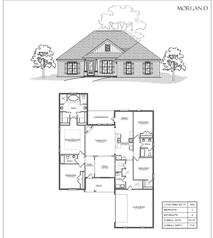 Welcome home to this fantastic Morgan in the newest neighborhood in Hammock Bay - Buxton's Mill. This gorgeous ranch offers 4 split bedrooms with 3 full baths all tile surrounds, with 1 and 2 stage crown in main room, wainscoating in dining room, wood shelving, custom all wood cabinets, gas included, built in mud room, hardwood main rooms, tile wet areas. These homes do not have to have another thing added for that custom feel.