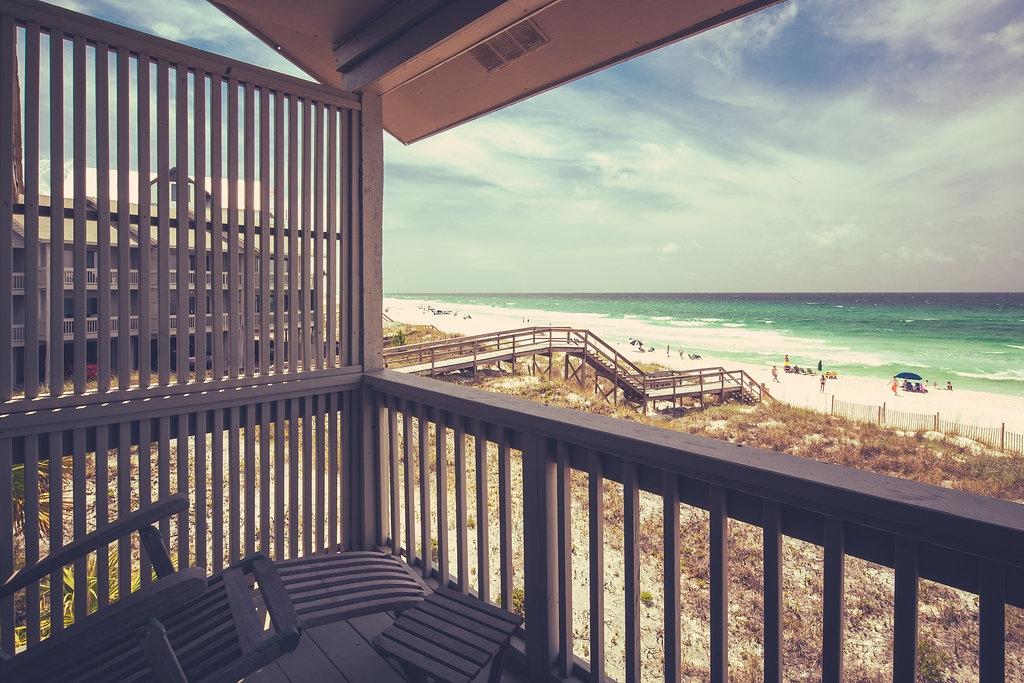 OLD SEAGROVE BEACH, FLORIDA AT IT'S FINEST!! This townhome sits on the beach like a ''sandcastle''! Private balconies on both levels are the best because this home's porches are out in front of all the others. You are just steps to the pristine beach & it's adjacent to a mile of Deer Lake State Park beaches to the east. NEVER RENTED, this has been the owner's PRIVATE RETREAT and you can tell! It's IMMACULATE & updated with HARDWOOD FLOORS throughout. Master suite has fabulous gulf views & a private balcony. The LIVING/DINING/KITCHEN is all open & you can see the gulf from everywhere. COVERED PARKING & storage on the ground level & you OWN the land, so you have your OWN little piece of the beach. Dead-end street = low traffic. You've GOTTA SEE IT TO BELIEVE IT!! Better hurry - won't last lo