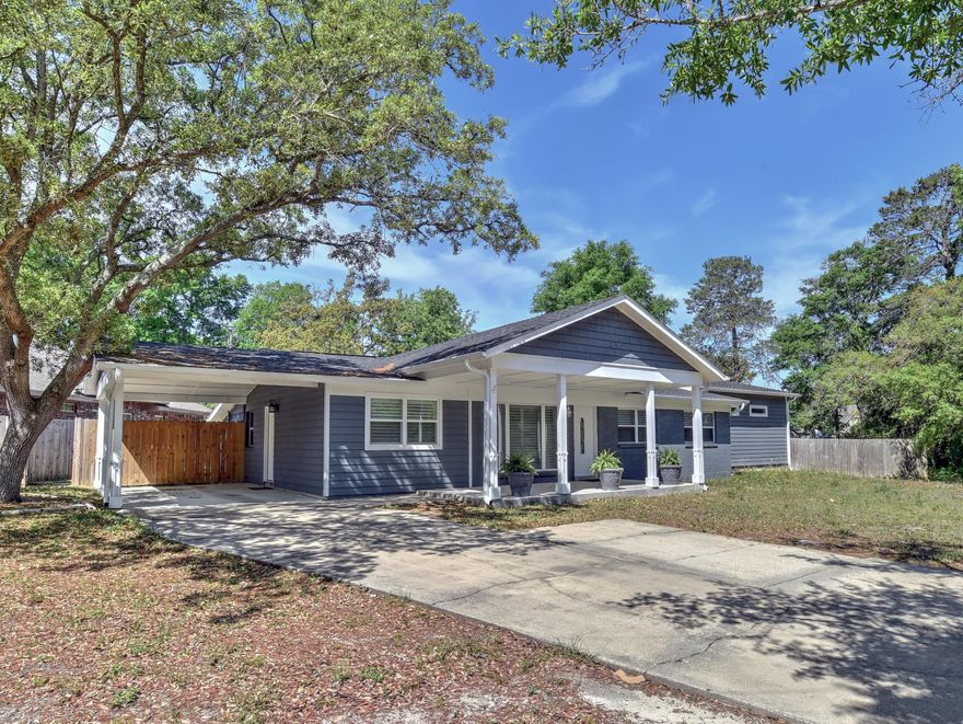 Fully remodeled 3 bedroom 2 bath home centrally located in the heart of Fort Walton. This house sits on a corner lot with beautiful mature trees. The remodel took place in 2013 and included the roof, gutters, windows, wood flooring, granite counter tops, lighting, crown molding, appliances, tankless Rinnai water heater, and plantation blinds. A bonus room and master suite were also added.