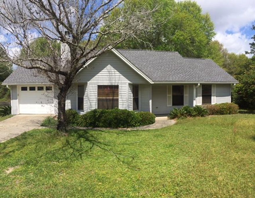 **Available May 1, 2018** Wonderful home in a well established community on the SOUTH SIDE OF CRESTVIEW. There is quick access to destinations South of Crestview via Airmen's Memorial Rd and Live Oak Church Rd. The home has wood floors in the living room, entry, hall and all three bedrooms. The living room has a wood burning fireplace. The fenced in backyard features plenty of room for every interest. There is a two car carport/ workshop, patio with cabana that stays and plenty of room for a swing set. Call today to schedule an appointment. 850.389.8533