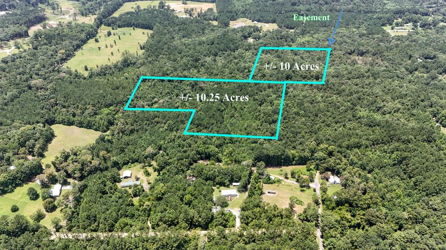 20.25 acres accessible from a deeded easement from Strickland Road. Wooded property with a white, sandy bottom creek running through. Located just 8 minutes from Hwy 331 S. making this property a great location for commuting to a multitude of places including the beaches of South Walton (45 minutes), Egin AFB (45 minutes) or Interstate10 (10 minutes).