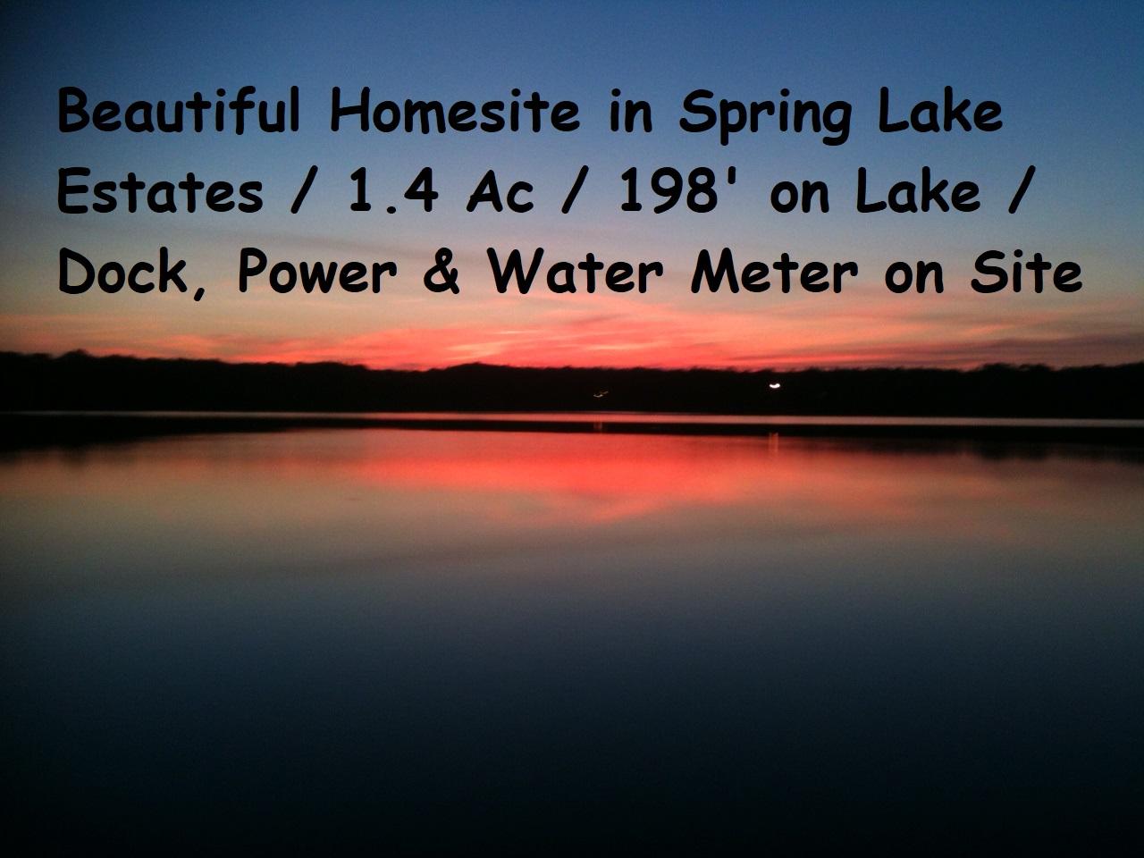 Great opportunity to purchase one of the few remaining lots in Spring Lake Estates, which is one of the most popular lakes in N Walton County! This 1.4 acre lot has 198 feet on the water and is mostly cleared. Power pole and water meter in place, along with existing dock. No Mobile/Manufactured homes allowed. There is a boat launch and common area off Launch Rd. Schedule your appointment to see this beautiful lot today before it's gone!