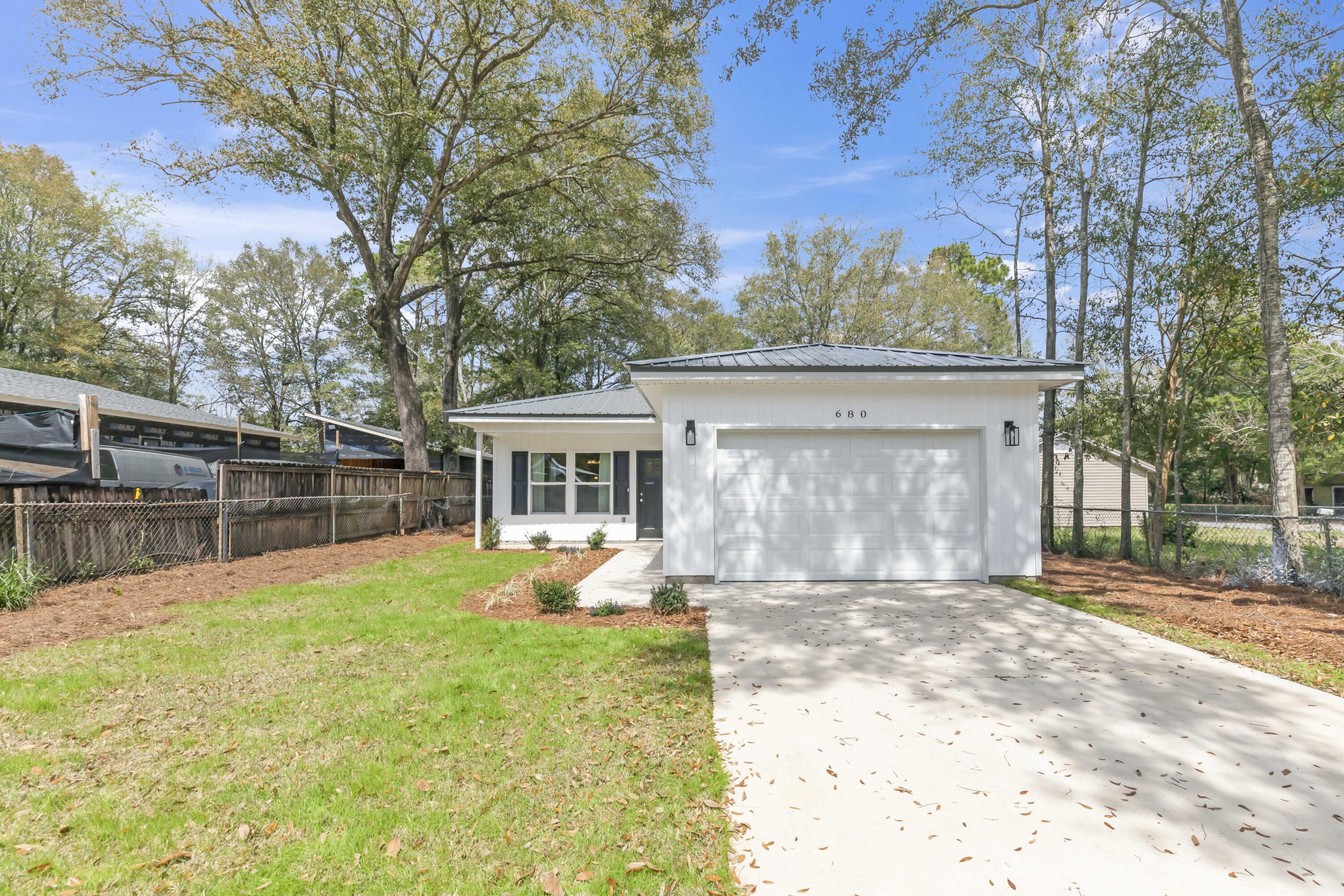 NO HOAs! This 2024 new construction home is located in the heart of Crestview. Well-landscaped and fresh to the market. South of Hwy 90, it's a short drive to shopping, dining, schools, and much more! Close to I-10 or South HWY 85 to Duke, Eglin, Destin or Fort Walton Beach. This home has loads of storage including a laundry/pantry room with a utility sink, walk-in master closet and linen closet. The fully-equipped kitchen offers plentiful storage and a great cooking space. This one will not last! Come see today!