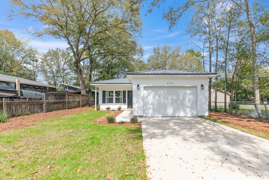 NO HOAs! This 2024 new construction home is located in the heart of Crestview.  Well-landscaped and fresh to the market. South of Hwy 90, it's a short drive to shopping, dining, schools, and much more!  Close to I-10 or South HWY 85 to Duke, Eglin, Destin or Fort Walton Beach. This home has loads of storage including a laundry/pantry room with a utility sink, walk-in master closet and linen closet. The fully-equipped kitchen offers plentiful storage and a great cooking space.  This one will not last!  Come see today!