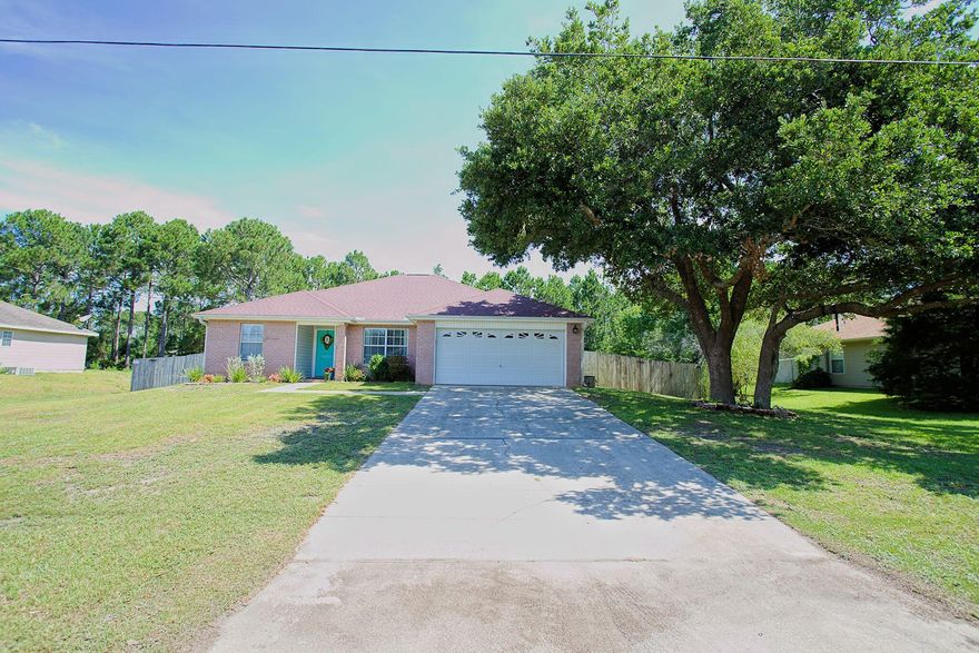 Wonderful 4 bedroom, 2 bath all brick home with a split and open floor plan. The home features all stainless steel appliances, a pantry, a step-up breakfast bar, and tile floors with a center medallion in the foyer. Tile in all wet areas. The Primary bedroom features a tub/shower combo, a large walk-in closet, and double vanity. Ceiling fans throughout, and fireplace. Large 13 X 25 Florida room with sliding windows. , 20 x 20 storage shed, chain link fenced yard, two-car garage. Close to schools and shopping, 12 miles to Hurlburt, and only minutes to the Beaches on the Gulf.