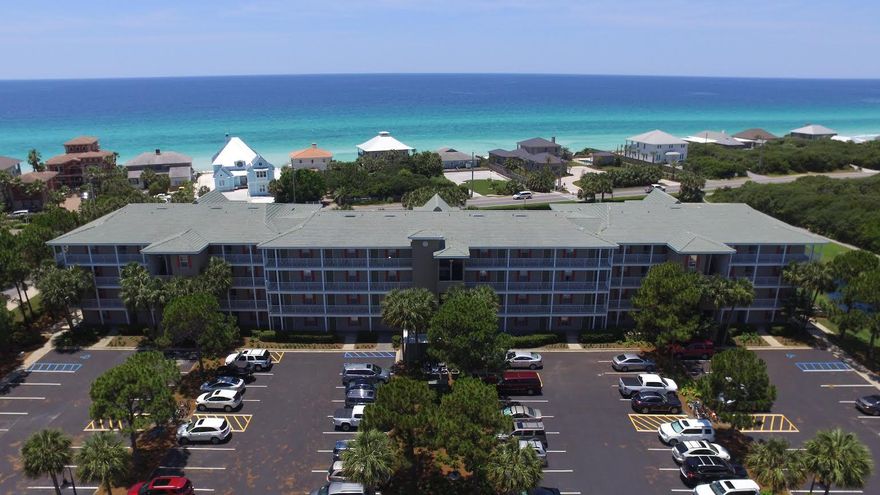 This is a nicely decorated 2 bedroom ground floor, end unit!The unit is full of natural light since three sides have large windows and french doors. Park next to the building and walk right into Unit #101. It has a ramp to the front door, no stairs or elevator needed. This unit is perfect for family vacations.Its spacious, kids have room to spread out. With the french doors open children to play inside or out. Families can head straight to the beach from the private covered patio or directly to the HEATED pool and spa. This unit is in great condition and move-in ready. Caribbean owners have access to all Gulf Place amenities;2 additional pools,tennis,shuffleboard,walking trails, Green spaces, events and concerts. Shops and Restaurants are only steps away.