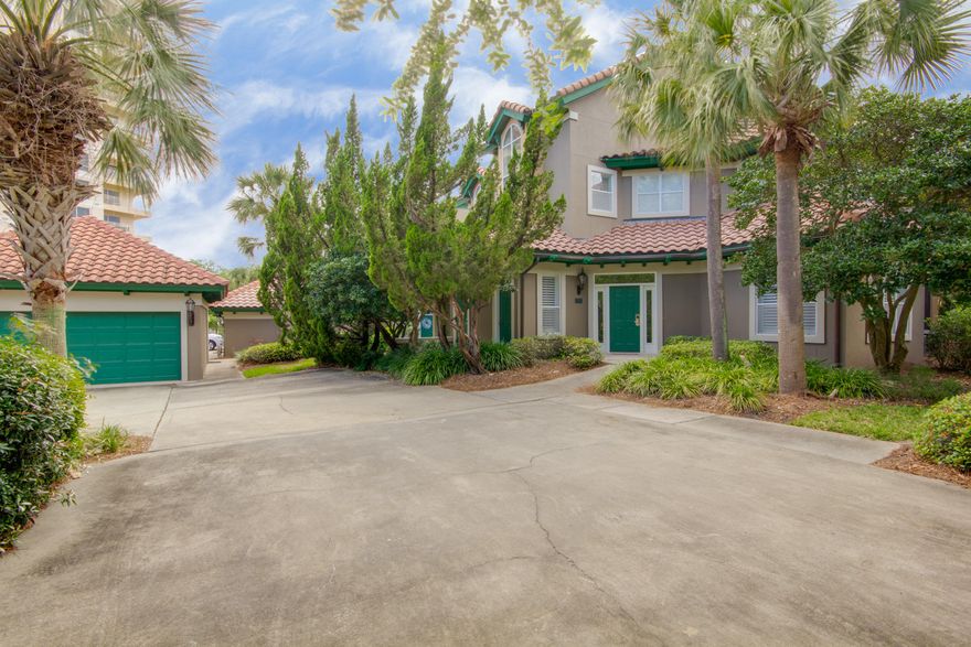 PRICE REDUCED OVER $60,000... New upstairs AC being installed on 4/21/18 - 10 year warranty. Downstairs unit was replaced 3 years ago. Outside was painted last year $10,000.Updated, corner townhome located towards the end of a dead end street, adjacent from the Tivoli community pool & within 1/2 a mile to the Sandestin beach access. Updated kitchen with granite & stainless steel appliances, travertine tile, elegant coastal furnishings, a converted -1/2 bath into a full bath with walk-in shower, and a desirable master bedroom with private access to the screened porch. The second floor offers an additional guest bedroom with ensuite bathroom and a 2nd master suite with tray ceilings, dressing area, large walk-in closet and access to the screened balcony. Garage Can be added with HOA approva