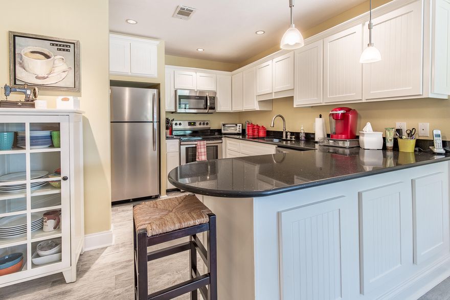 This 3 BR/2BA condo is located right in the heart of Seagrove! This ground floor unit is remodeled and comes completely furnished and features an extra large back patio area. The Beachwood Villas Community has tennis courts, large green, two pools and is just steps to the public beach access. Location and amenities make this 3 bedroom condo in Beachwood Villas a must see!