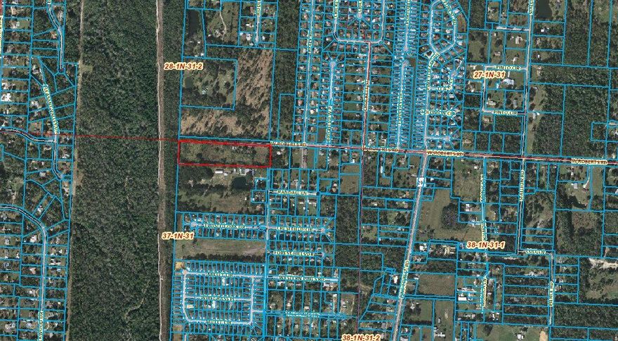 This 9.01 ac +/- tract is excellent for developing single family or duplex subdivision. Located close to TOP rated schools and minutes to 1-10 access. Site is surrounded by retail, banking, grocery related and health care support.
