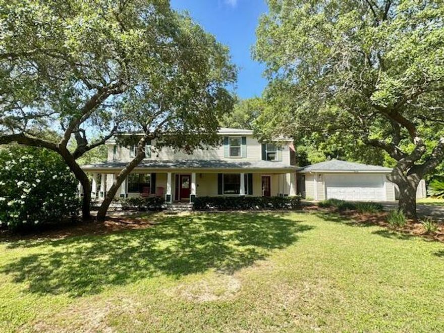 Available August 8th!!!  **Pets Considered with owner approval**Discover a unique gem in Bluewater Bay. This spacious and beautiful Southern home is a must-see. Pillars wrap-around porch, flanked by gorgeous oak trees, create a welcoming entrance. Inside, you'll find stunning cabinetry and appliances, a breakfast bar, an eat-in dining space, and a formal dining room to suit any dining style or gathering. Laminate flooring graces most of the home, and the tastefully updated downstairs guest bath adds convenience. The great room features a floor-to-ceiling whitewashed brick fireplace with gas access and a built-in wet bar. This expansive room offers access to a screened-in back porch, a charming front porch, and an office/study room. **All pets are registered via pet screening, and all assistance animals are verified through the same screening process.**

**Carpet cleaning & Admin Fee charged (if applicable)**

Tenant to verify all data. Please contact Sound Choice Real Estate to schedule a showing- 850-389-8533.

***Approval is based on several factors as follows***
- Rental History and Verification
- Employment History and Verification
- Credit History
- Criminal Background & Terrorist Database Check
- Pet Verification