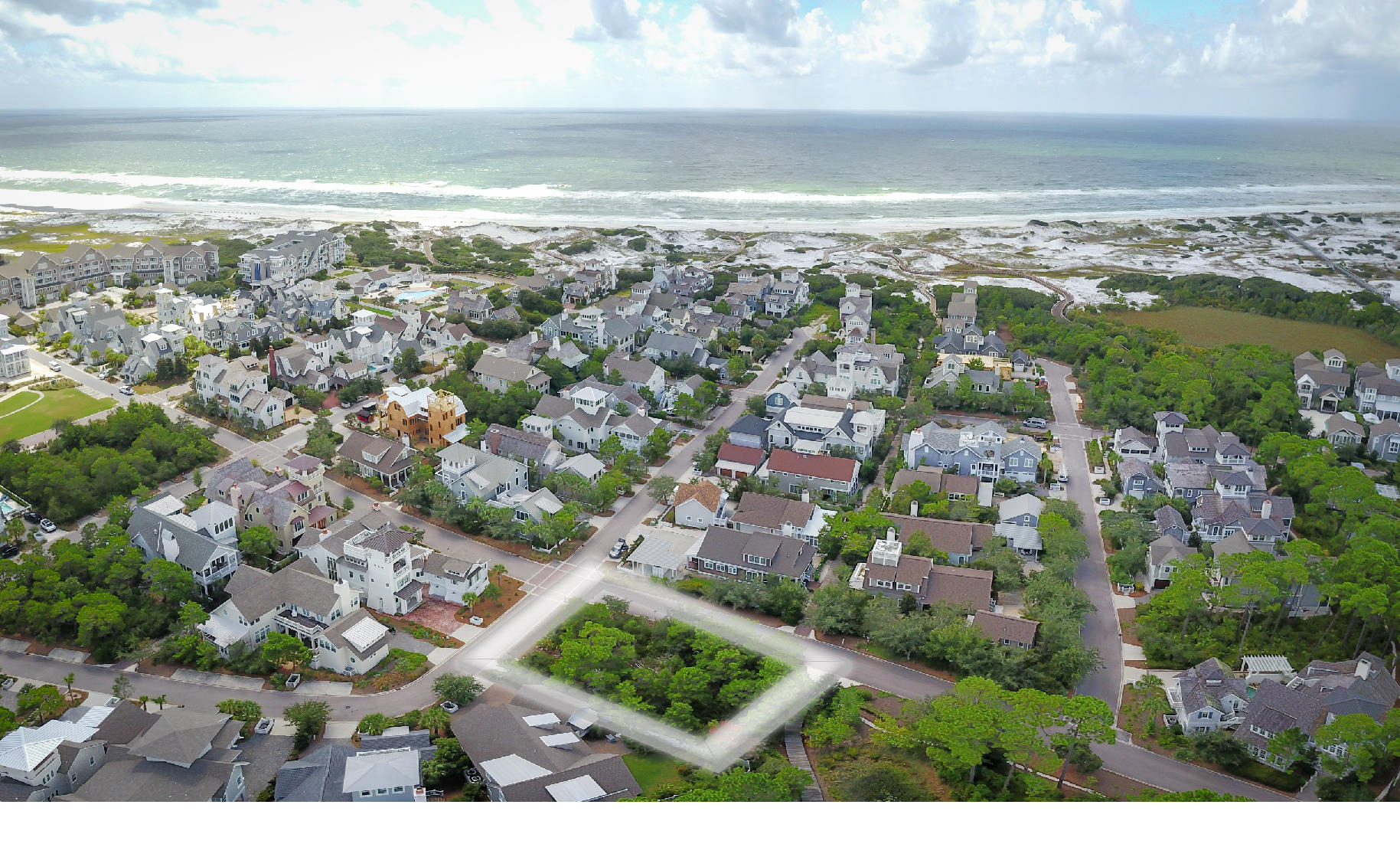 Endless opportunities abound on this tremendous lot opportunity conveniently located in the gated serenity of WaterSound Beach. The location of this parcel provides privacy on multiple levels. The lot is located on a quiet corner between Watch Tower Lane and Boatright Way, and also backs to the tranquil and private Yacht Pond area. Those with the visionary dreams for this lot shall realize an opportunity for a large base footprint for the residential structure or can utilize the existing plans that will convey with the sale of this lot. Maximization of the lot also presents the opportunity to ascend vertically, with potential sweeping views of the Gulf of Mexico from the utmost floor or tower of this home. The WaterSound dream can now be a reality with this graciously appointed lot!